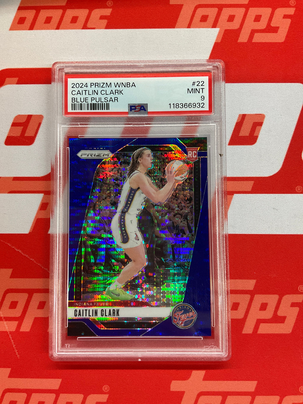 2024 Prizm WNBA Caitlin Clark Blue Pulsar Rookie /199 PSA 9 Fever