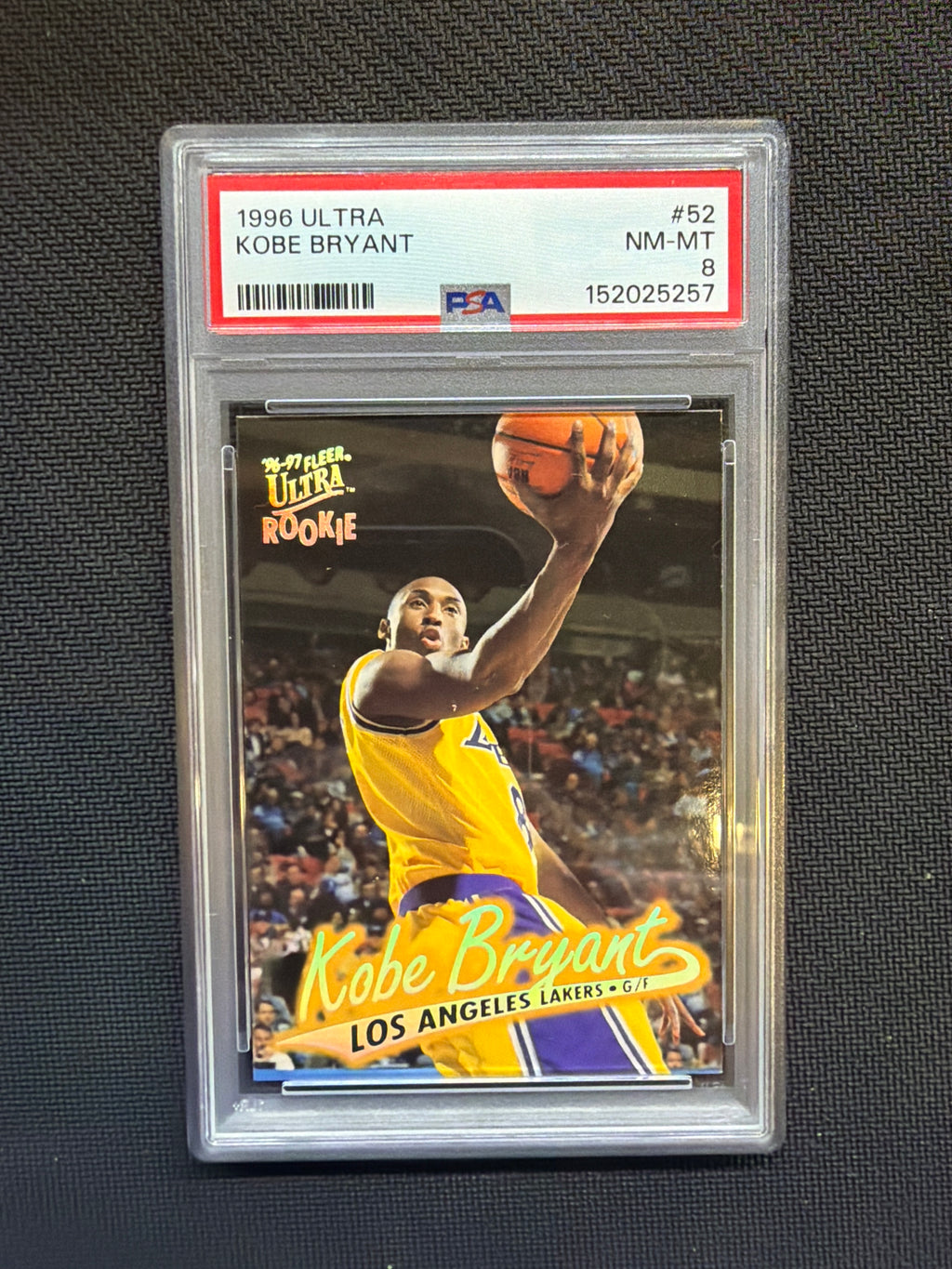 1996 Ultra Kobe Bryant #52 Rookie PSA 8 Lakers
