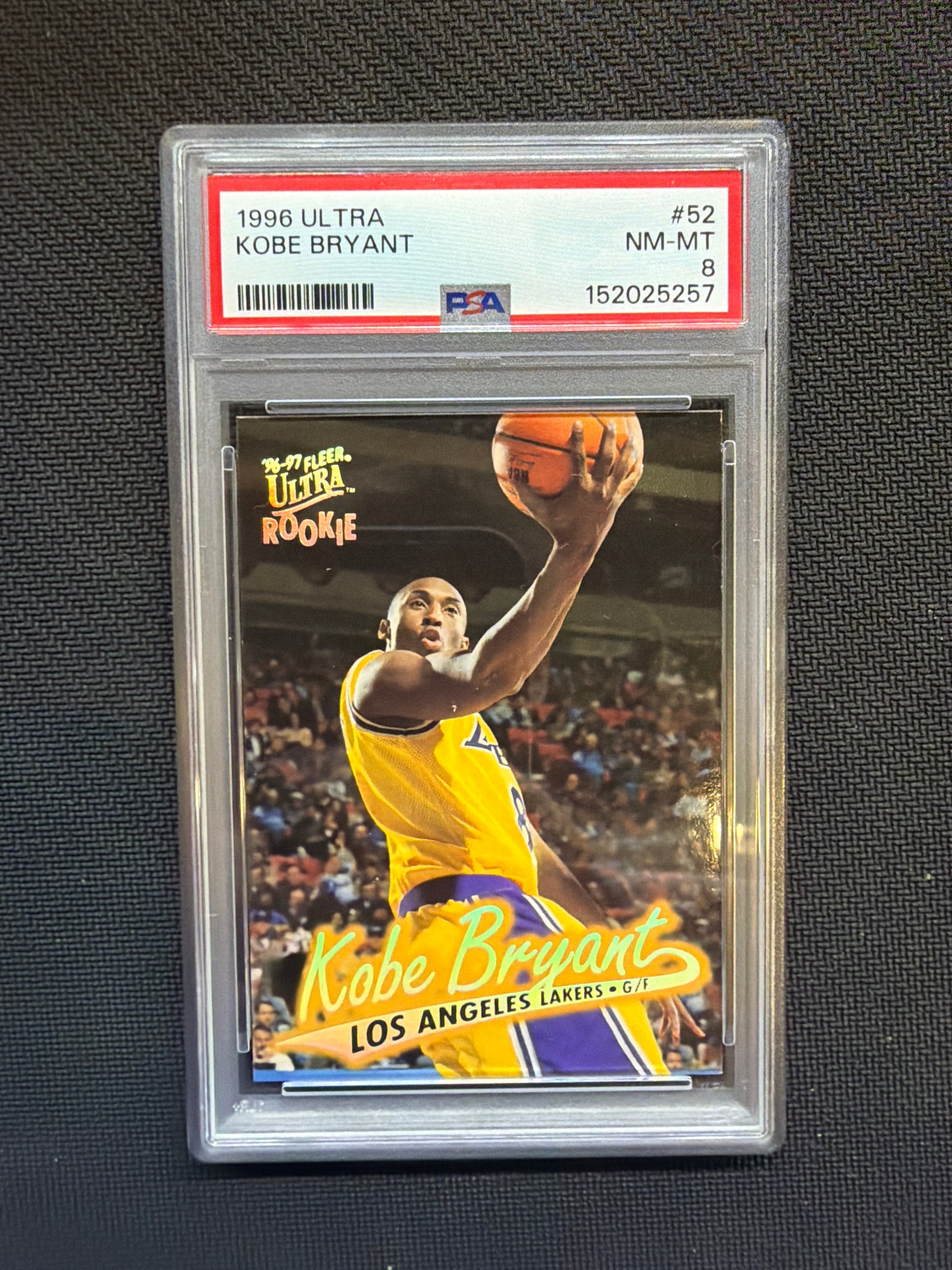 1996 Ultra Kobe Bryant #52 Rookie PSA 8 Lakers