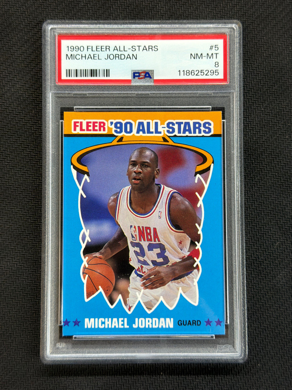 1990 Fleer Michael Jordan #5 PSA 8 All Stars