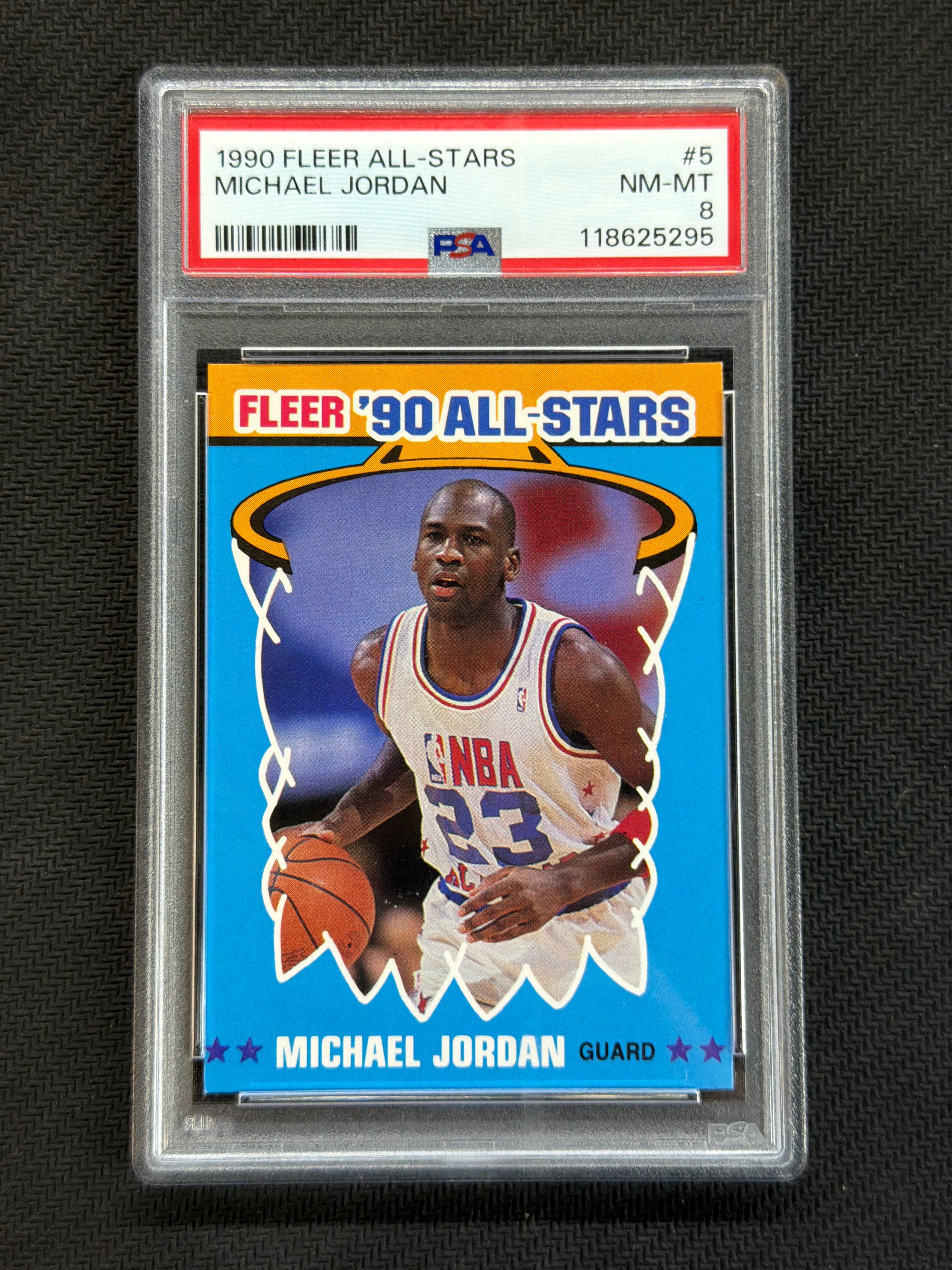 1990 Fleer Michael Jordan #5 PSA 8 All Stars