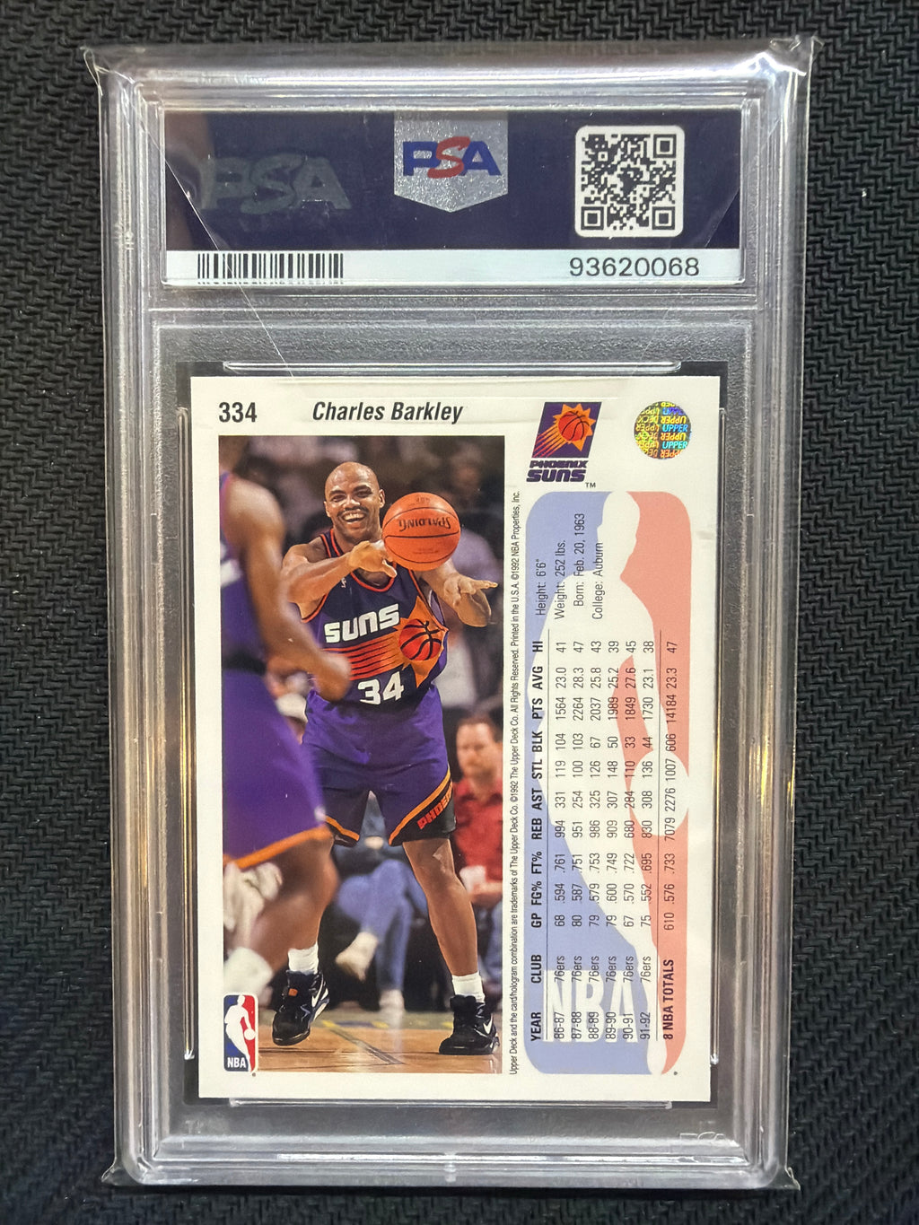 1992 Upper Deck Charles Barkley #334 PSA 10 Suns