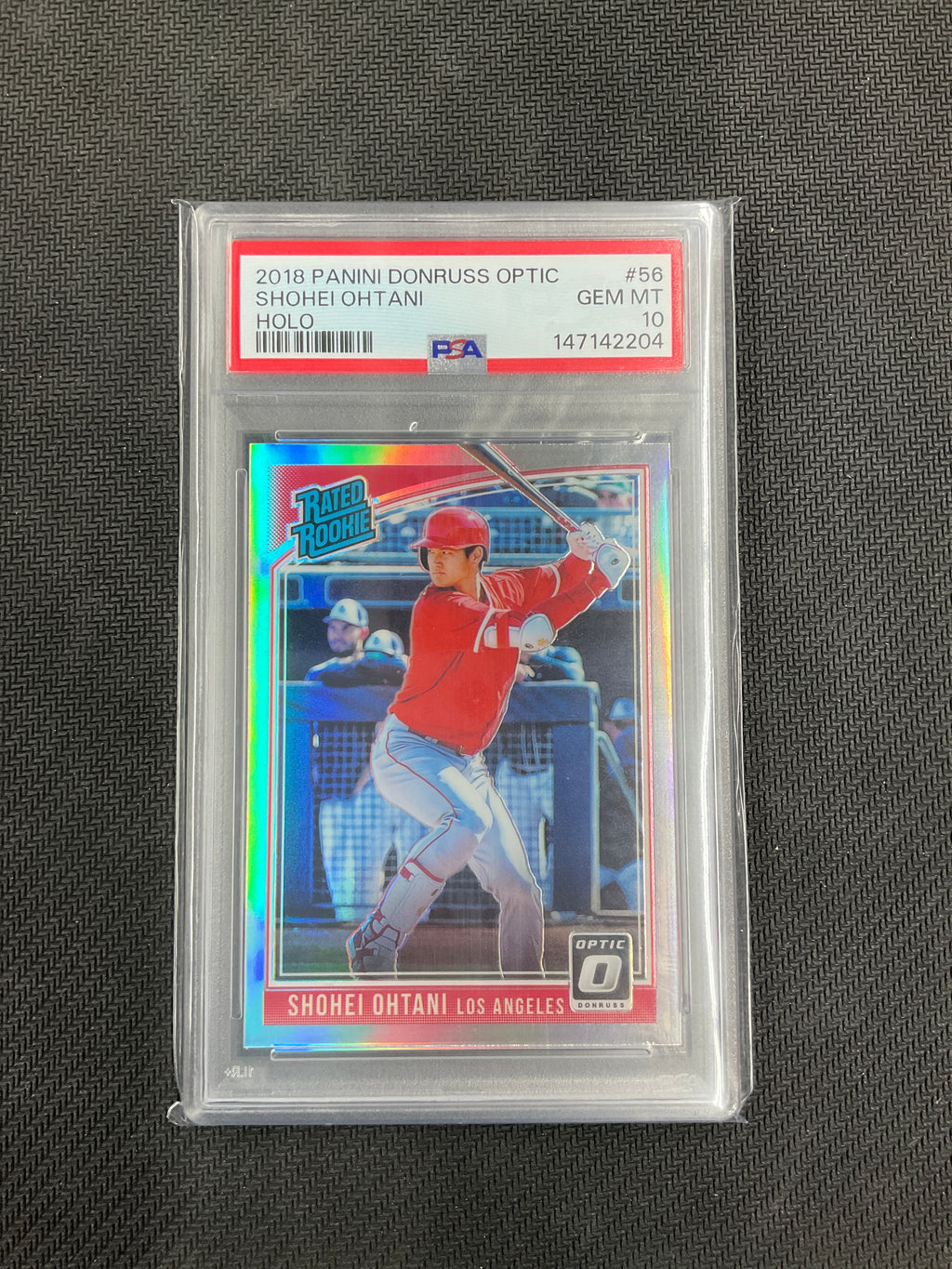 2018 Donruss Optic Shohei Ohtani Rookie Holo PSA 10 Angels