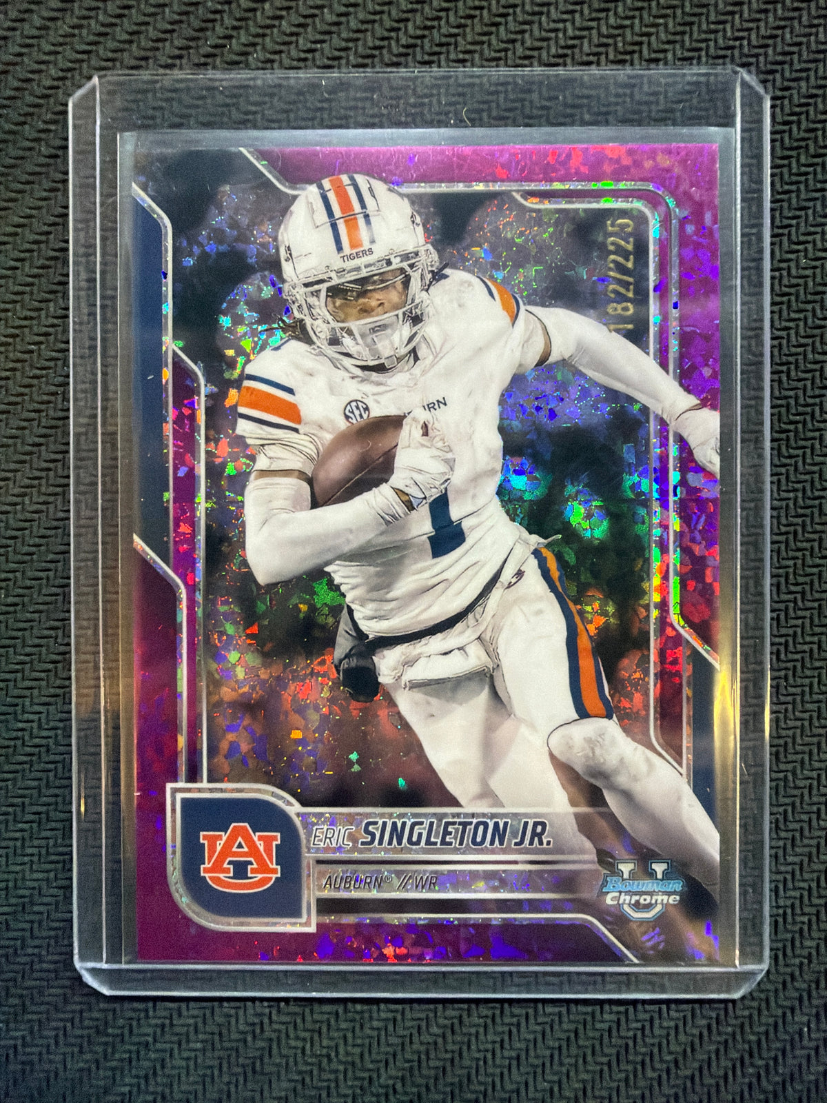2025 Bowman Chrome U Eric Singleton Fuchsia /225 Auburn