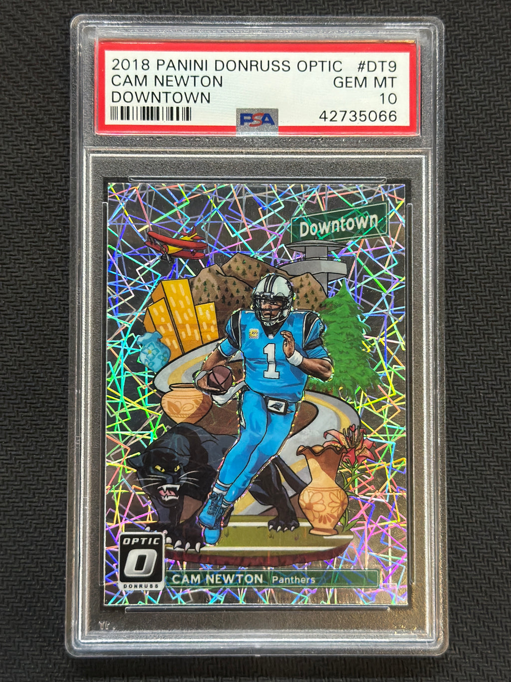 2018 Donruss Optic Cam Newton Downtown! #DT9 PSA 10 066
