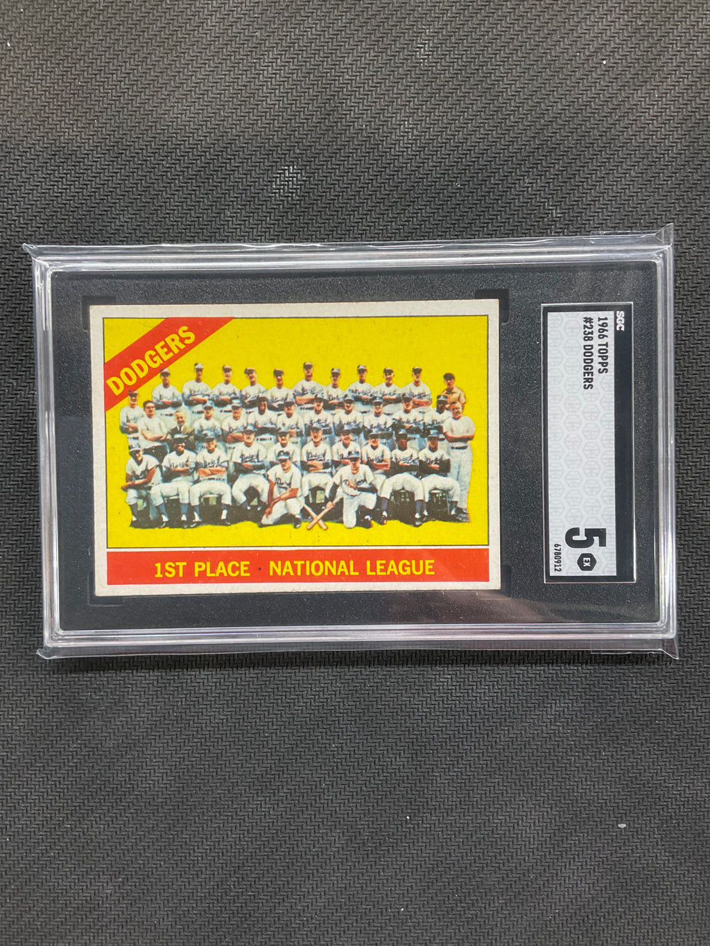 1966 Topps Dodgers #238 SGC 5