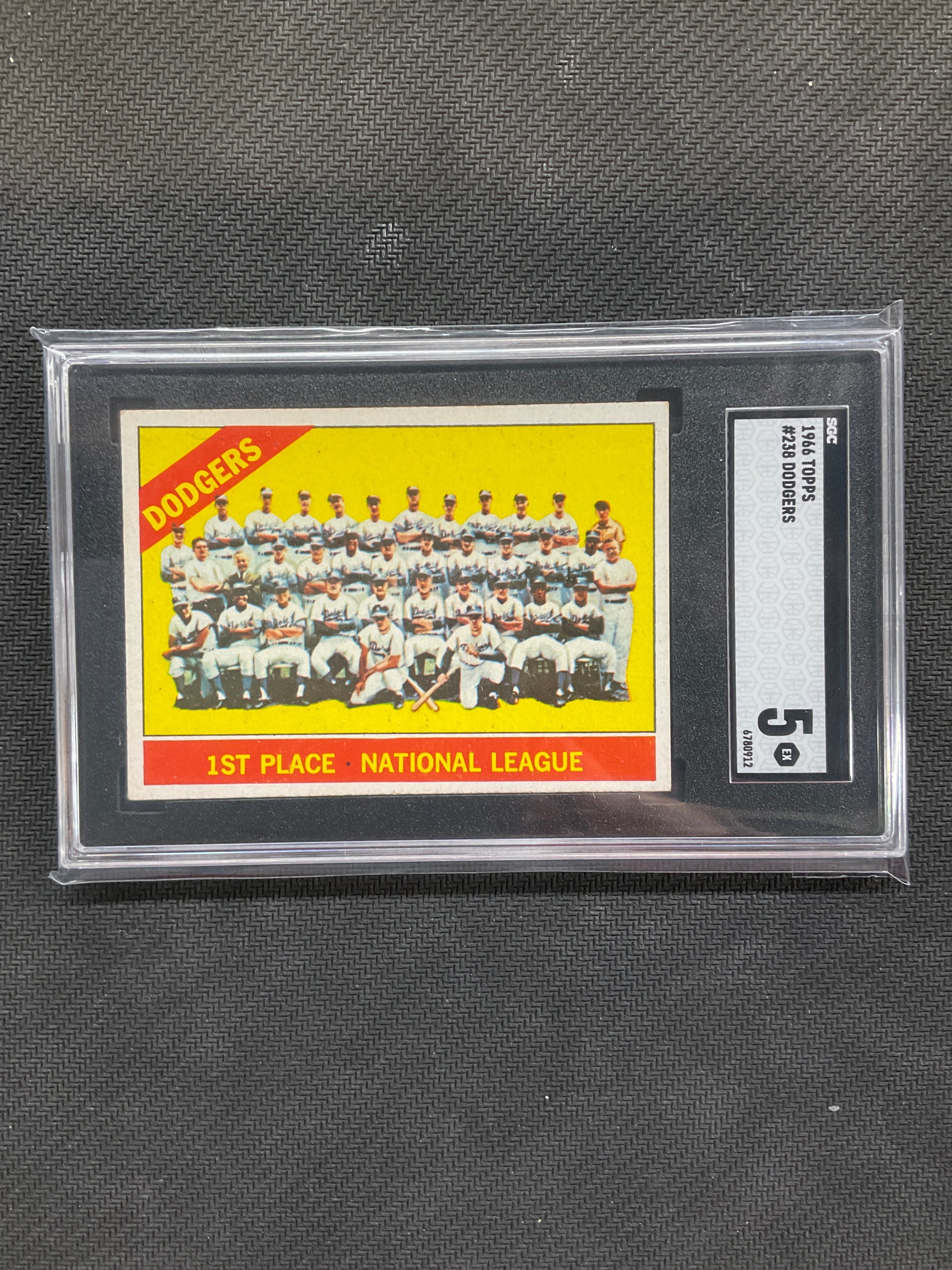1966 Topps Dodgers #238 SGC 5