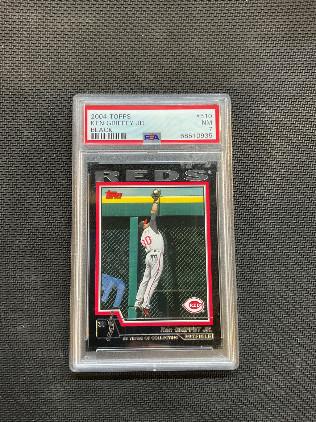 2004 Topps Ken Griffey Jr. Black /53 PSA 7 Reds