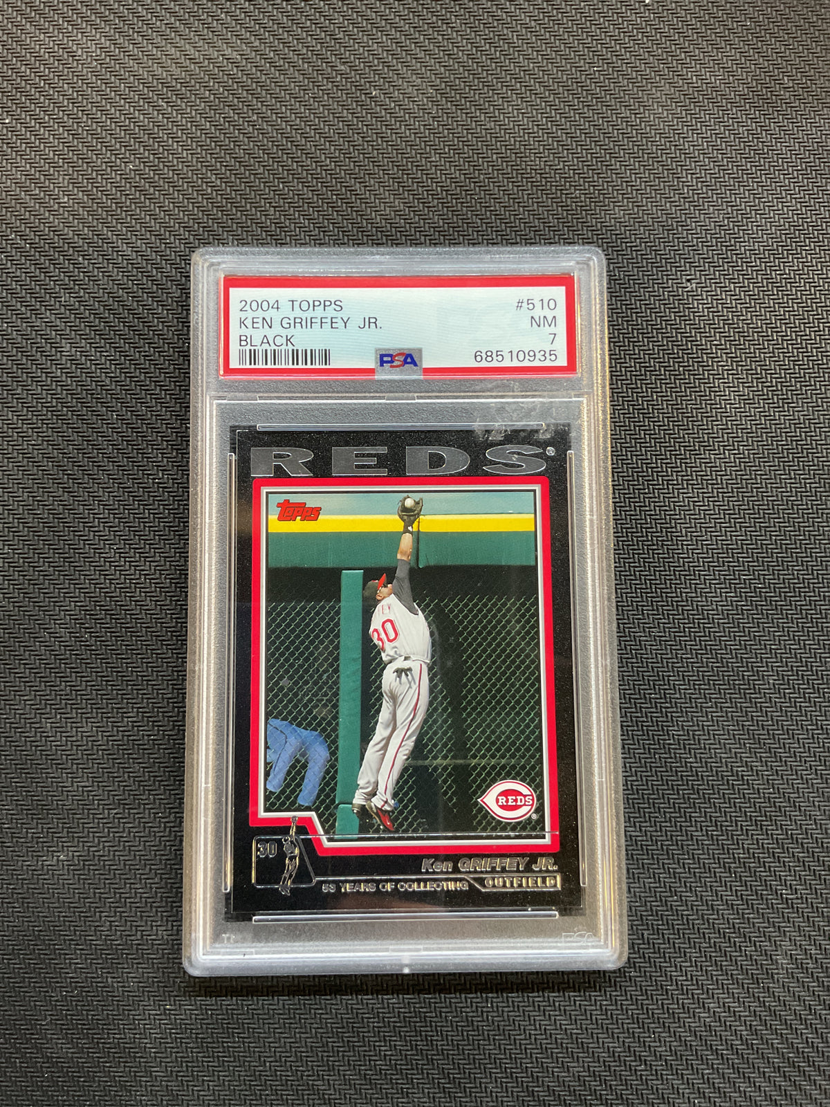 2004 Topps Ken Griffey Jr. Black /53 PSA 7 Reds