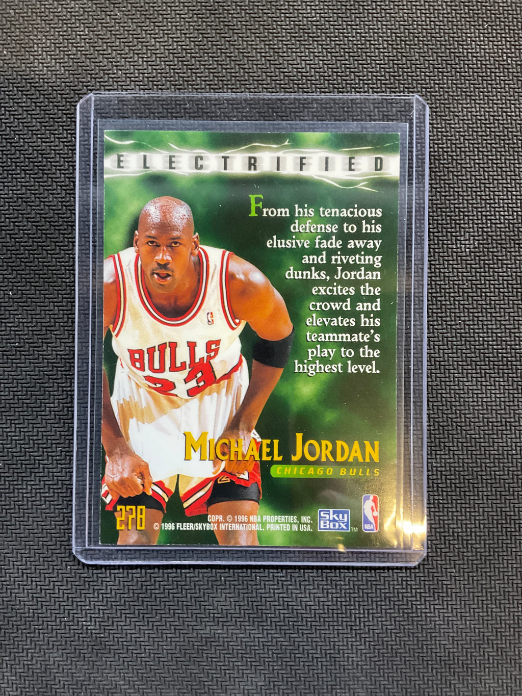 1995 Skybox Premium Michael Jordan Electrified #278 Bulls