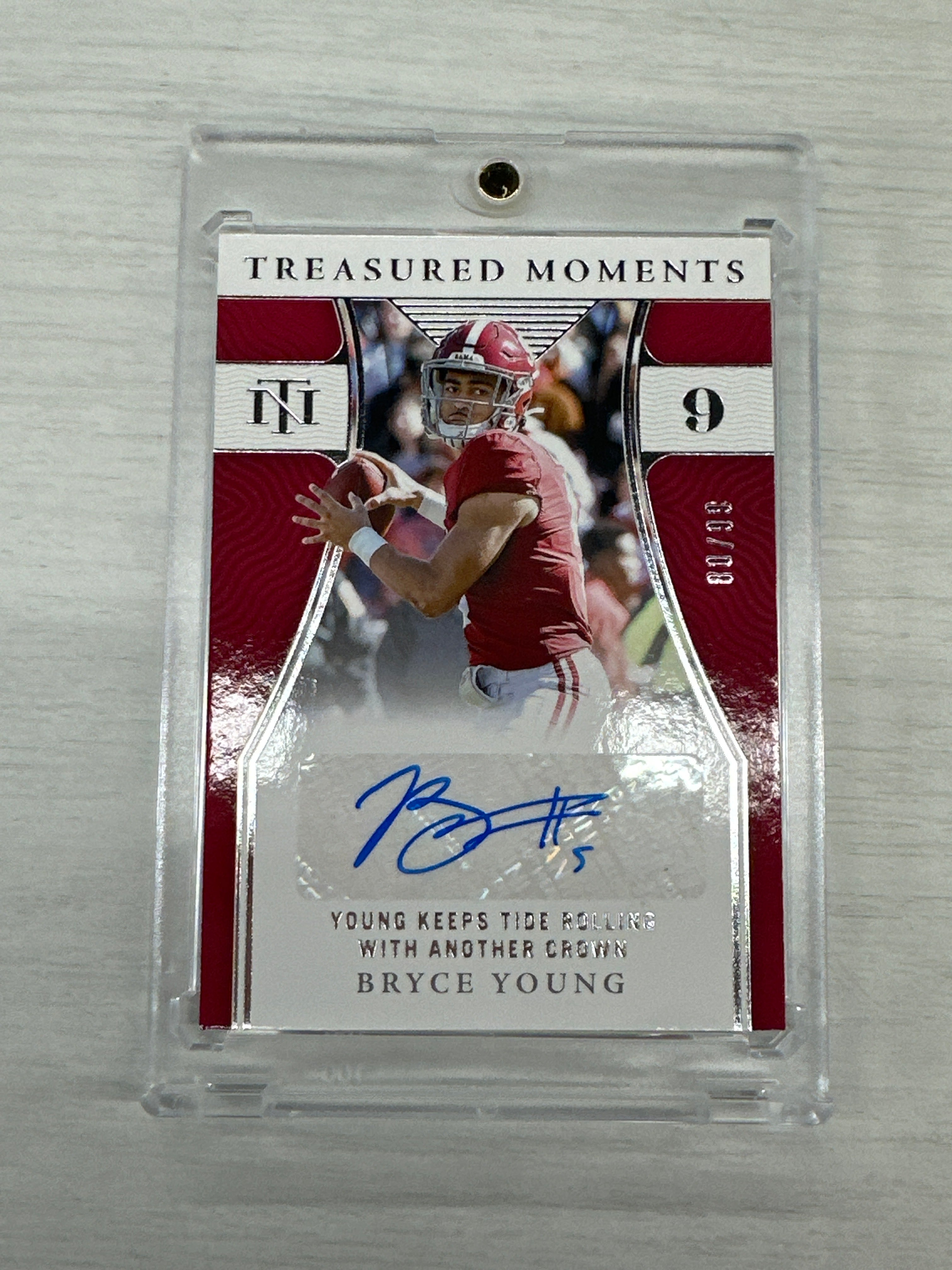 2022 National Treasures Bryce Young Treasured Auto /99