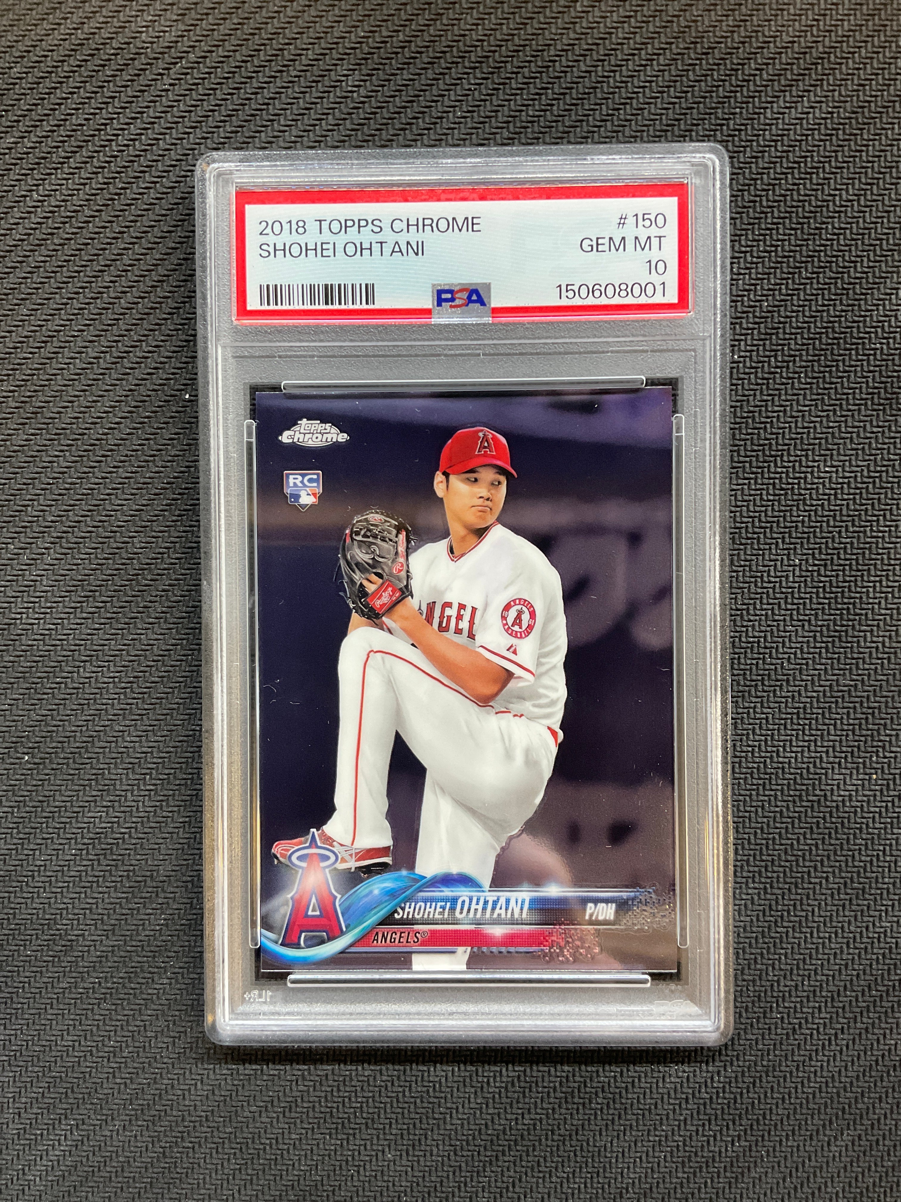 2015 Topps Chrome #150 Shohei Ohtani Rookie PSA 10 Pitching 001