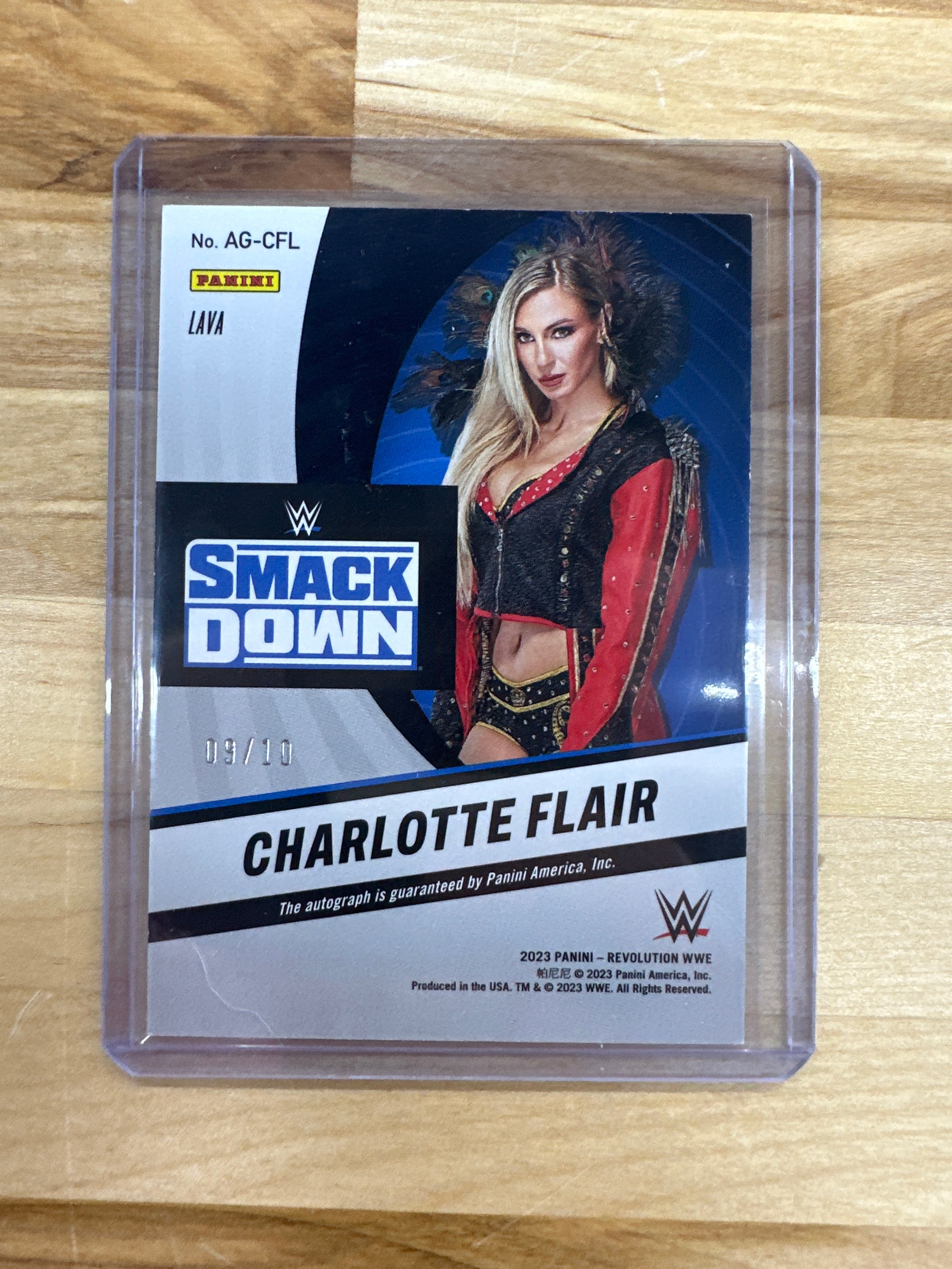 2023 Revolution WWE Charlotte Flair Lava Auto /10