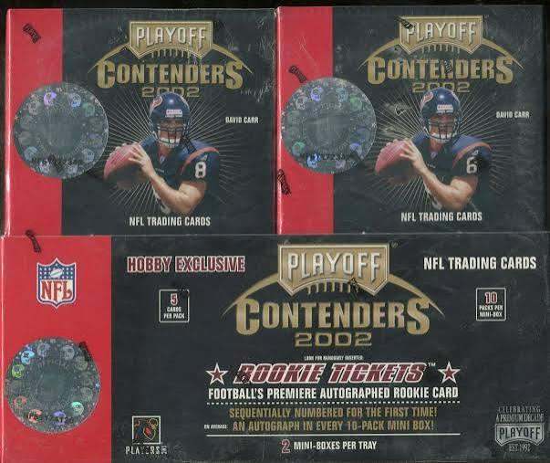 2002 Playoff Contenders Football NFL Hobby Box