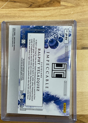 2024 Impeccable Ralphy Velazquez Batting Gloves Patch /5