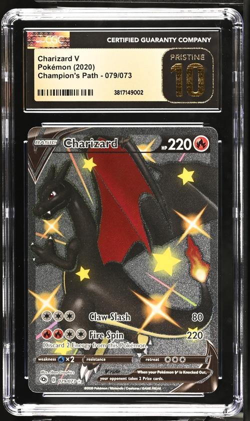 2020 Pokemon Champion's Path Charizard V 079 CGC Pristine 10