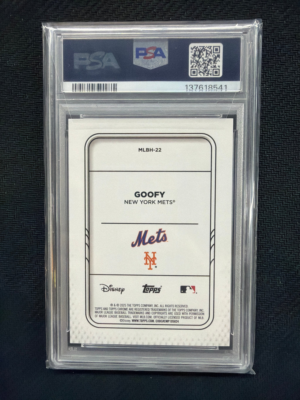 2025 Topps Chrome Disney Goofy Mickey & Friends Mets PSA 10