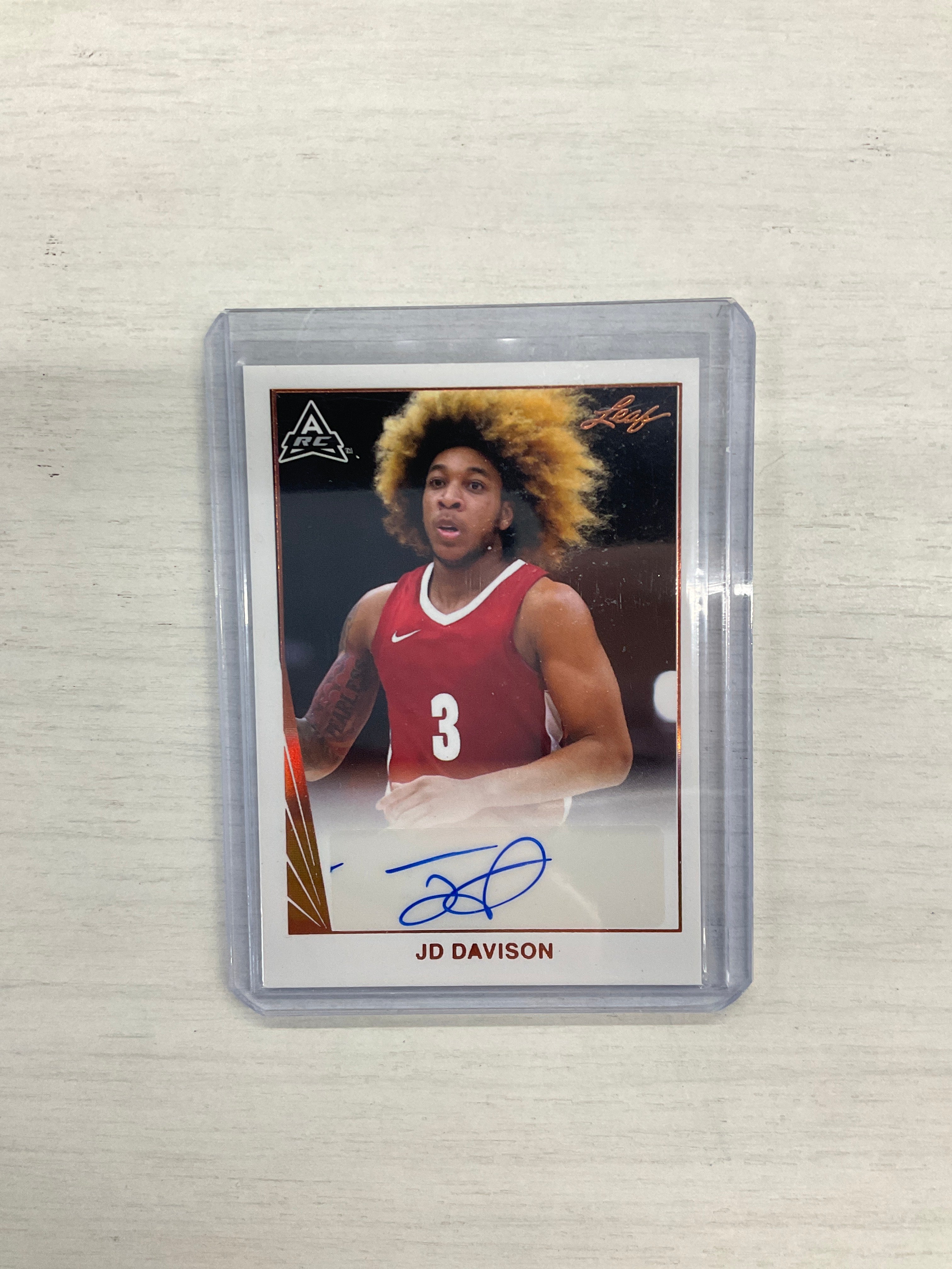 2022 Leaf JD Davison Auto Rookie Alabama