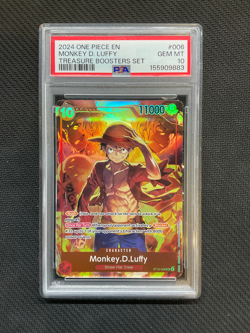 2024 ONE PIECE PROMOS TREASURE BOOSTERS SET #006 MONKEY D. LUFFY PSA 10 883
