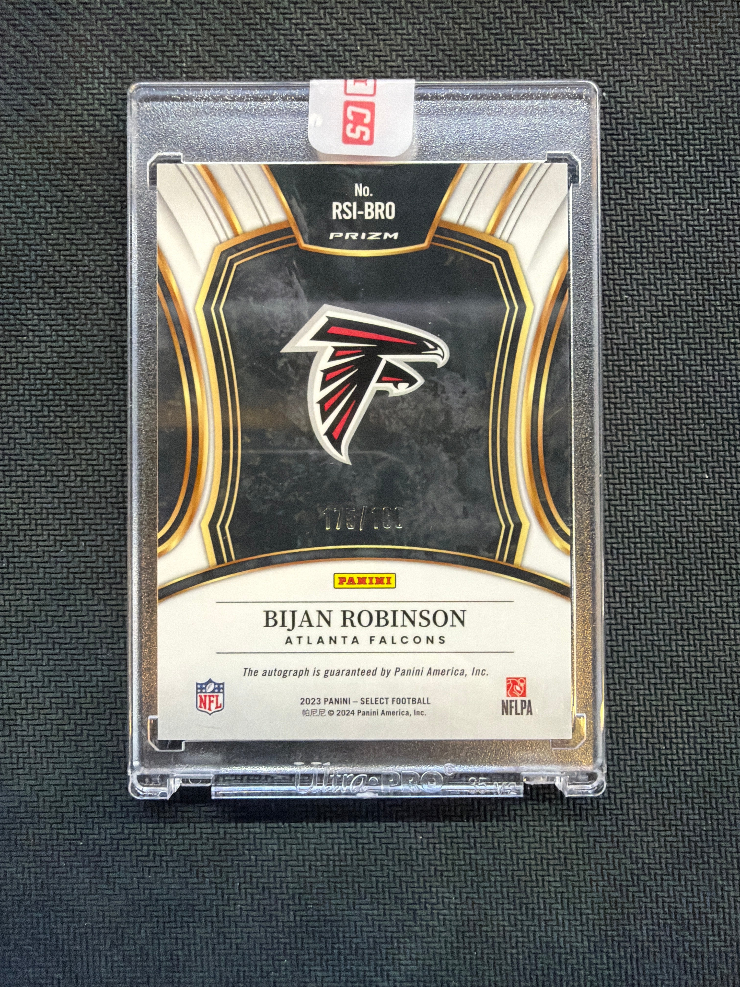 2023 Panini Select Bijan Robinson Rookie Auto /199 Falcons