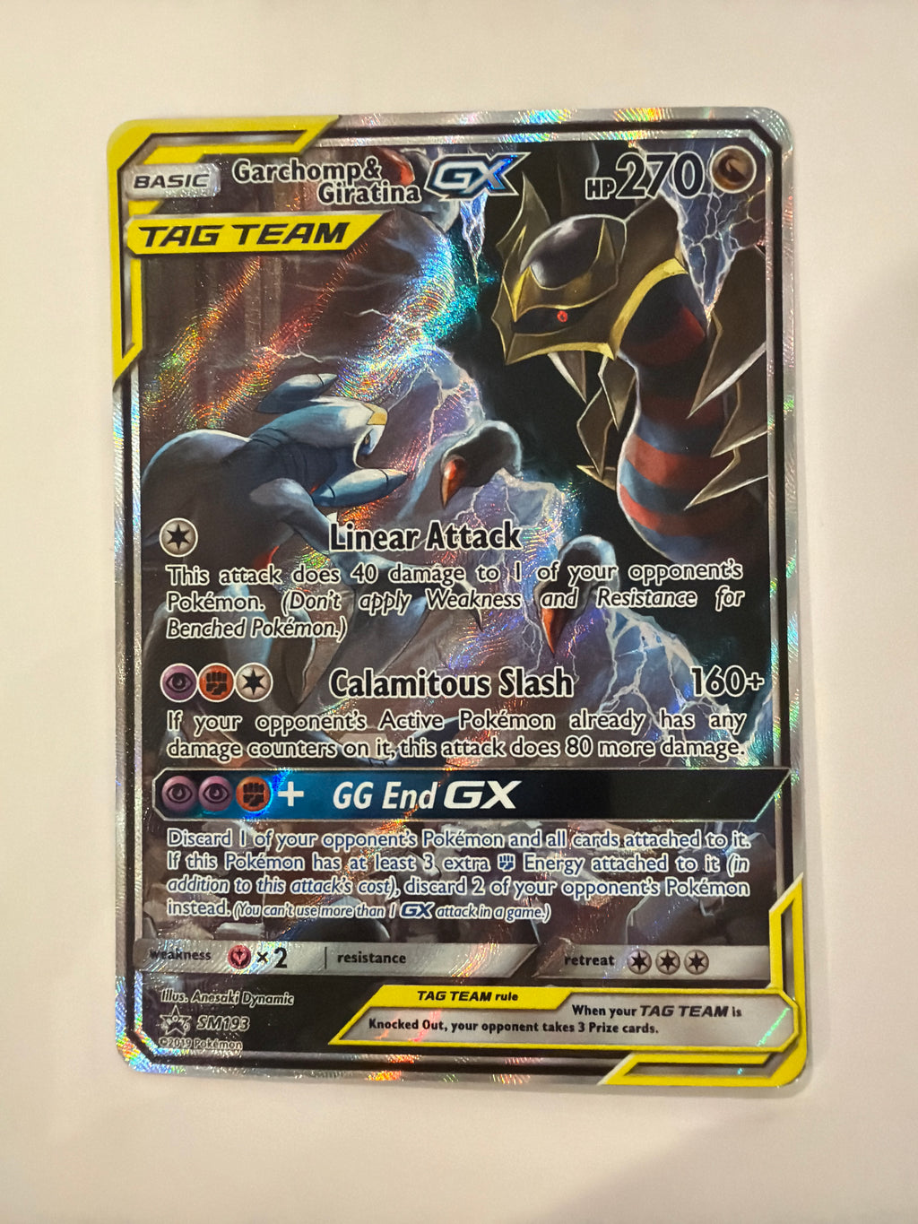 2019 Garchomp & Giratina GX SM193 LP