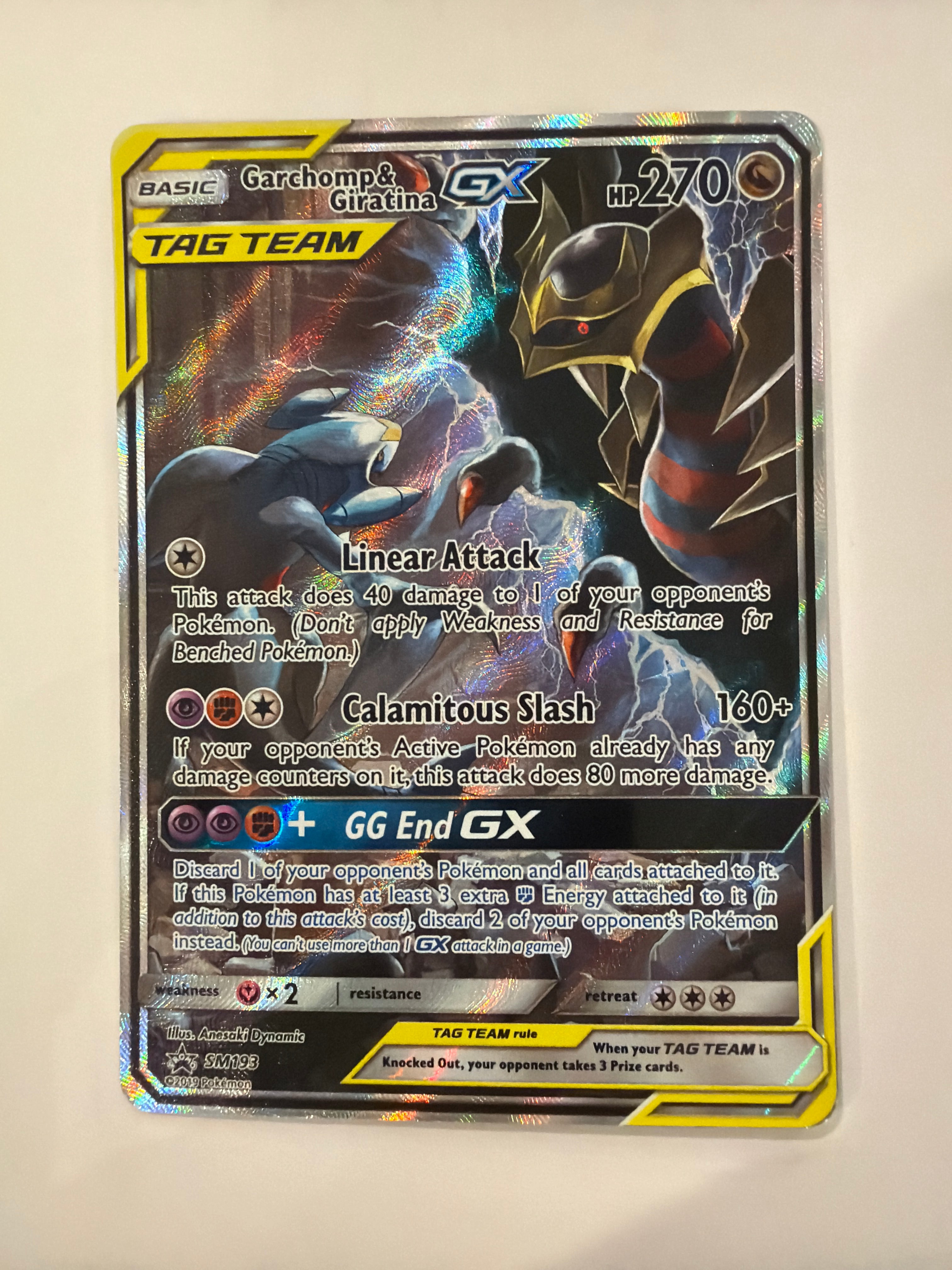 2019 Garchomp & Giratina GX SM193 LP