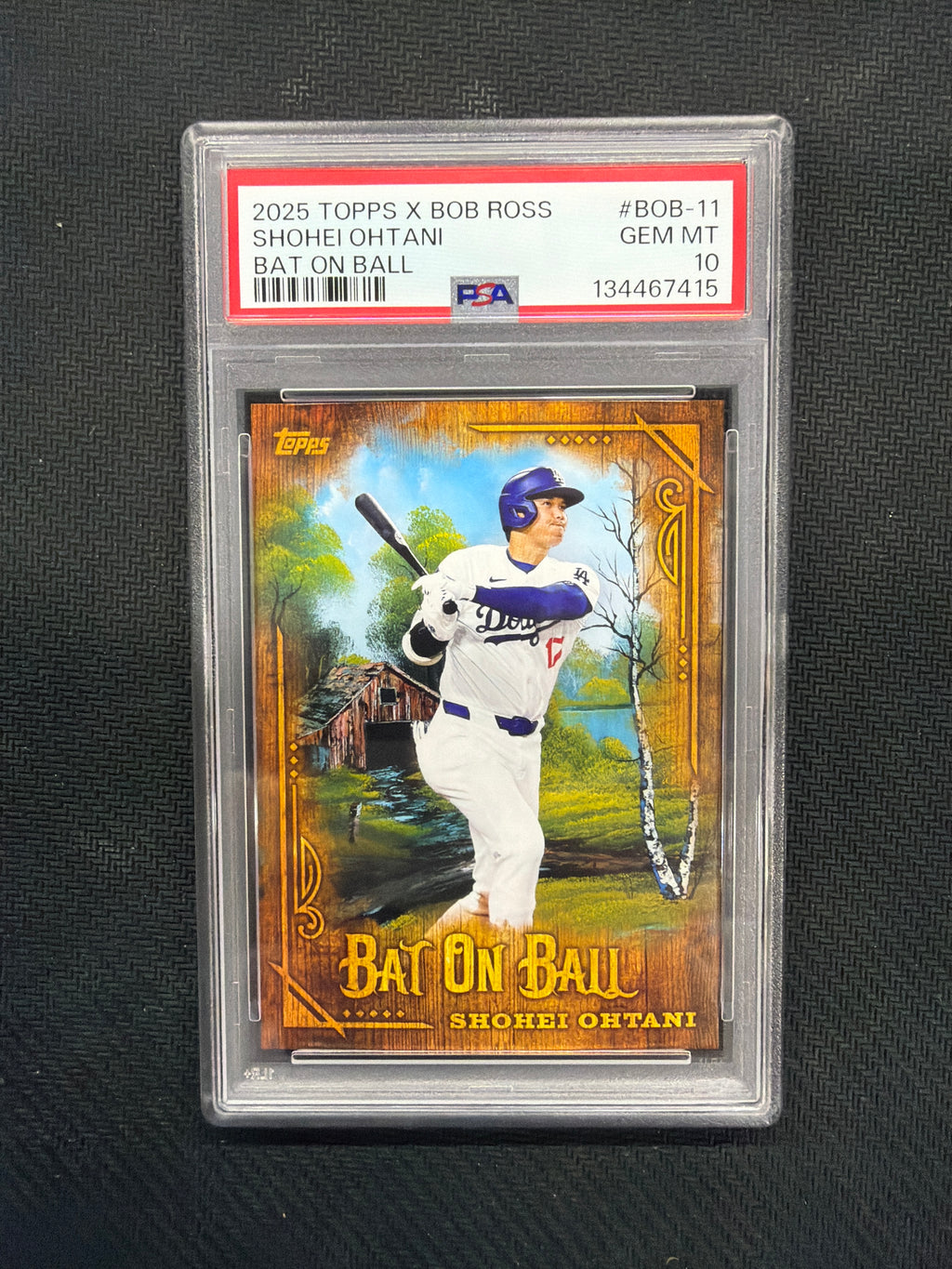 2025 Topps x Bob Ross Shohei Ohtani Bat On Ball PSA 10 Dodgers