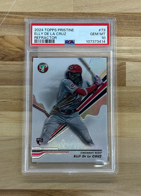 2024 Pristine Elly De La Cruz Refractor PSA 10 Reds