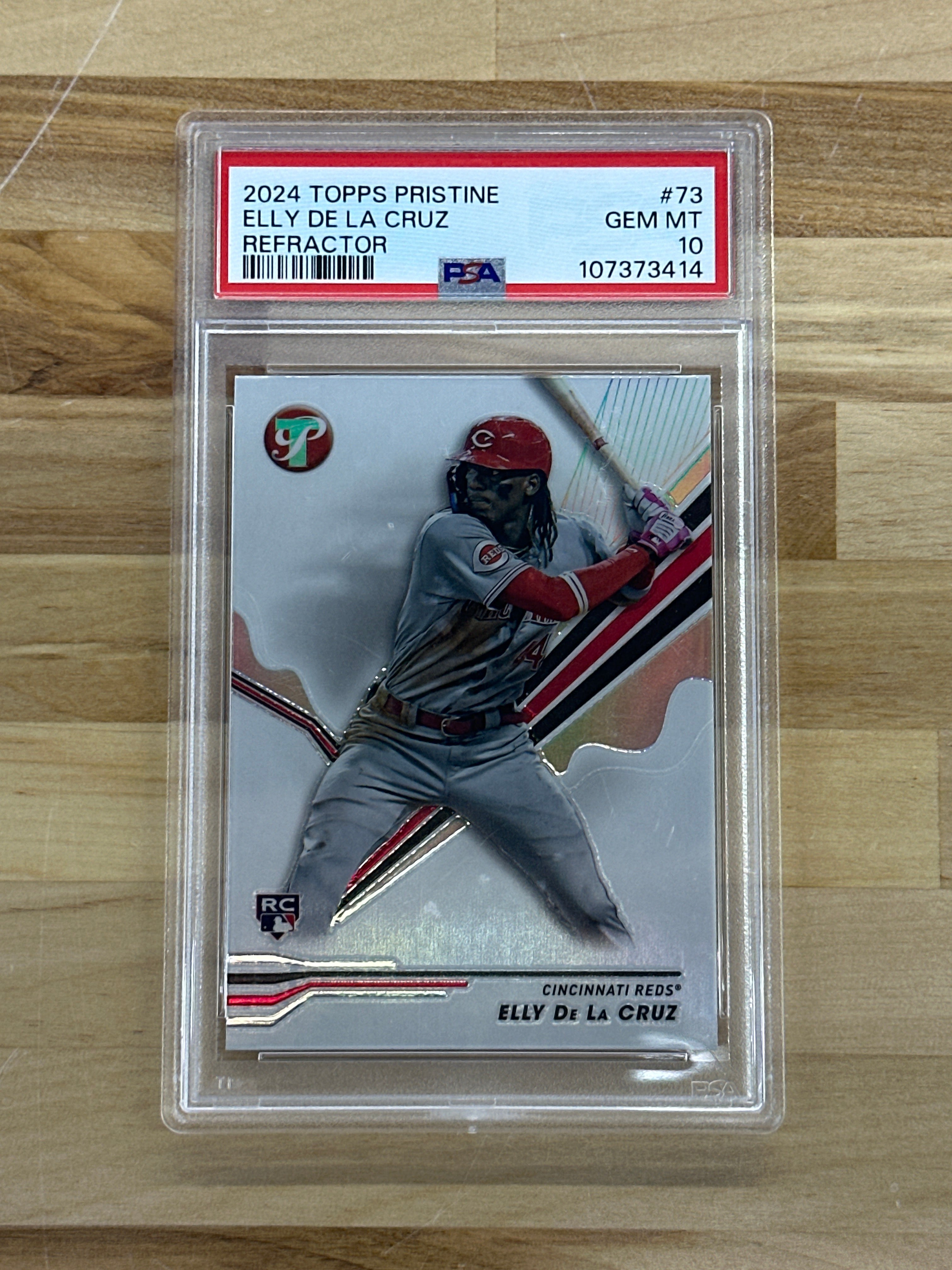 2024 Pristine Elly De La Cruz Refractor PSA 10 Reds