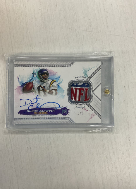 2024 motif Dante Culpepper 1/1 Shield Patch Auto