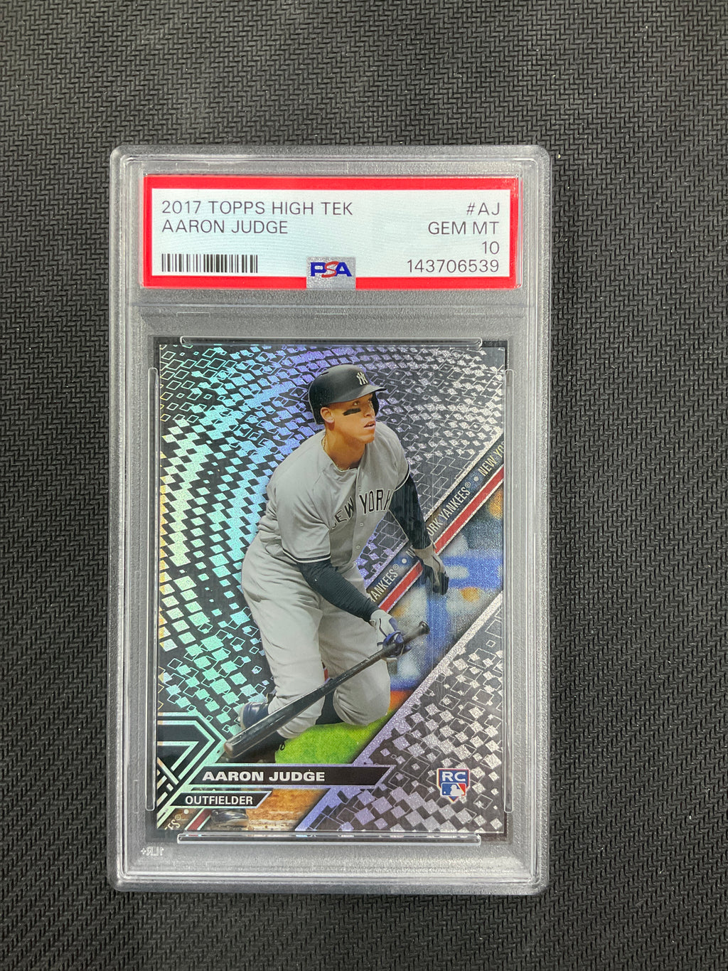 2017 Topps High Tek Aaron Judge Rookie PSA 10 Yankees