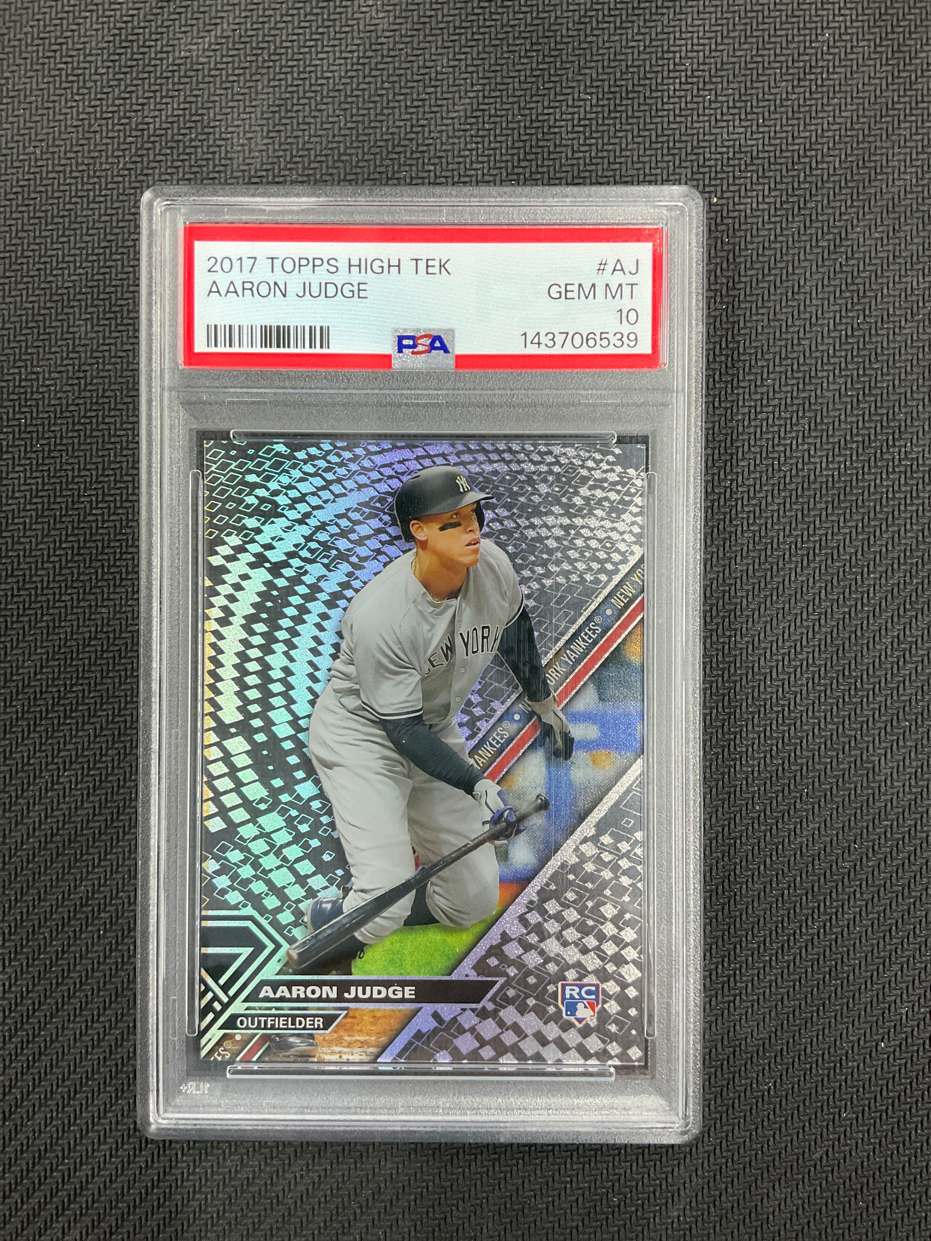 2017 Topps High Tek Aaron Judge Rookie PSA 10 Yankees
