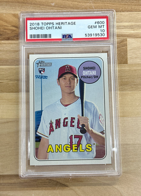 2018 Topps Heritage Shohei Ohtani Rookie PSA 10
