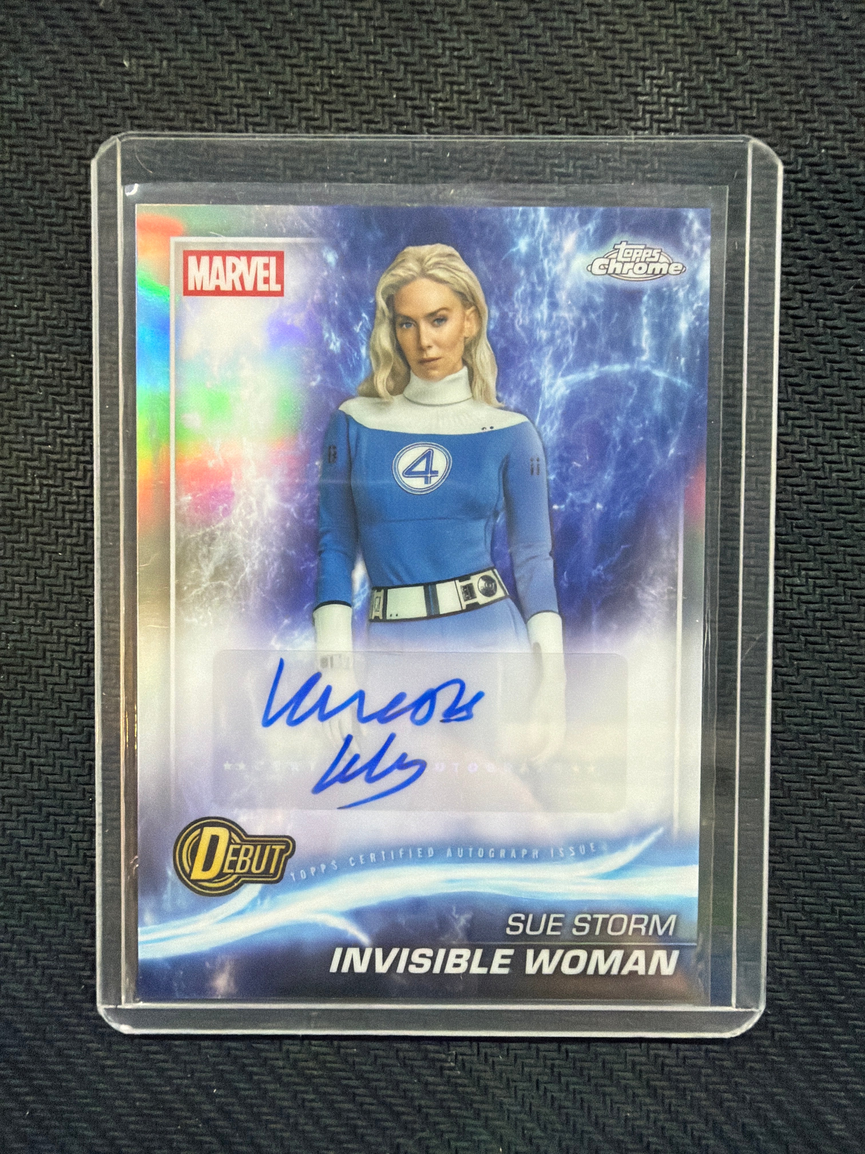 2025 Topps Chrome Marvel Sue Storm Invisible Woman Vanessa Kirby Auto