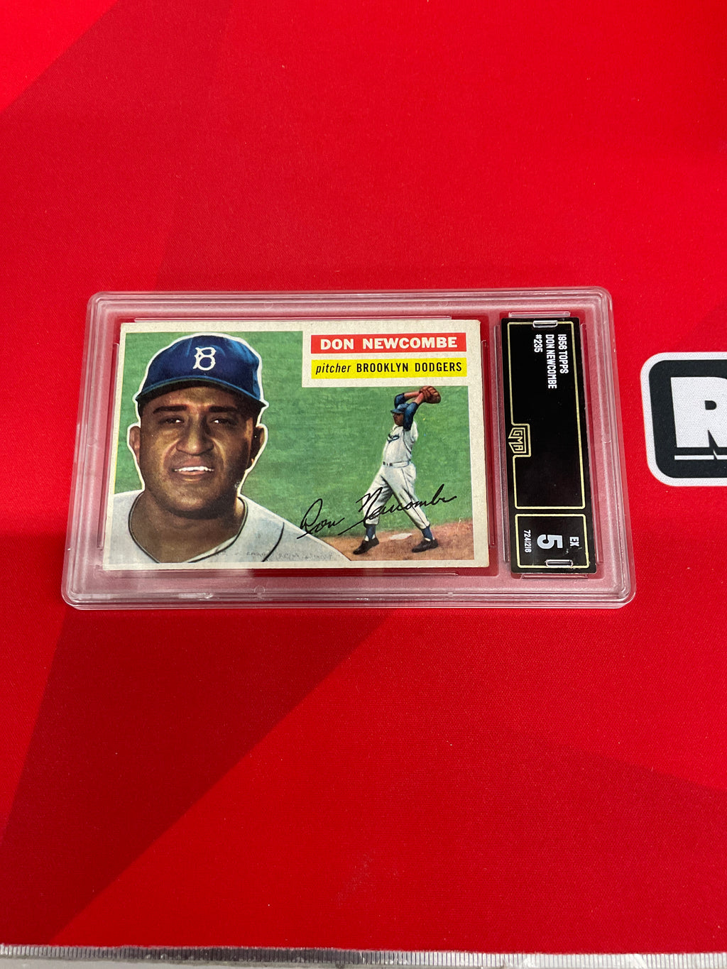 1956 Topps Don Newcombe #235 GMA 5