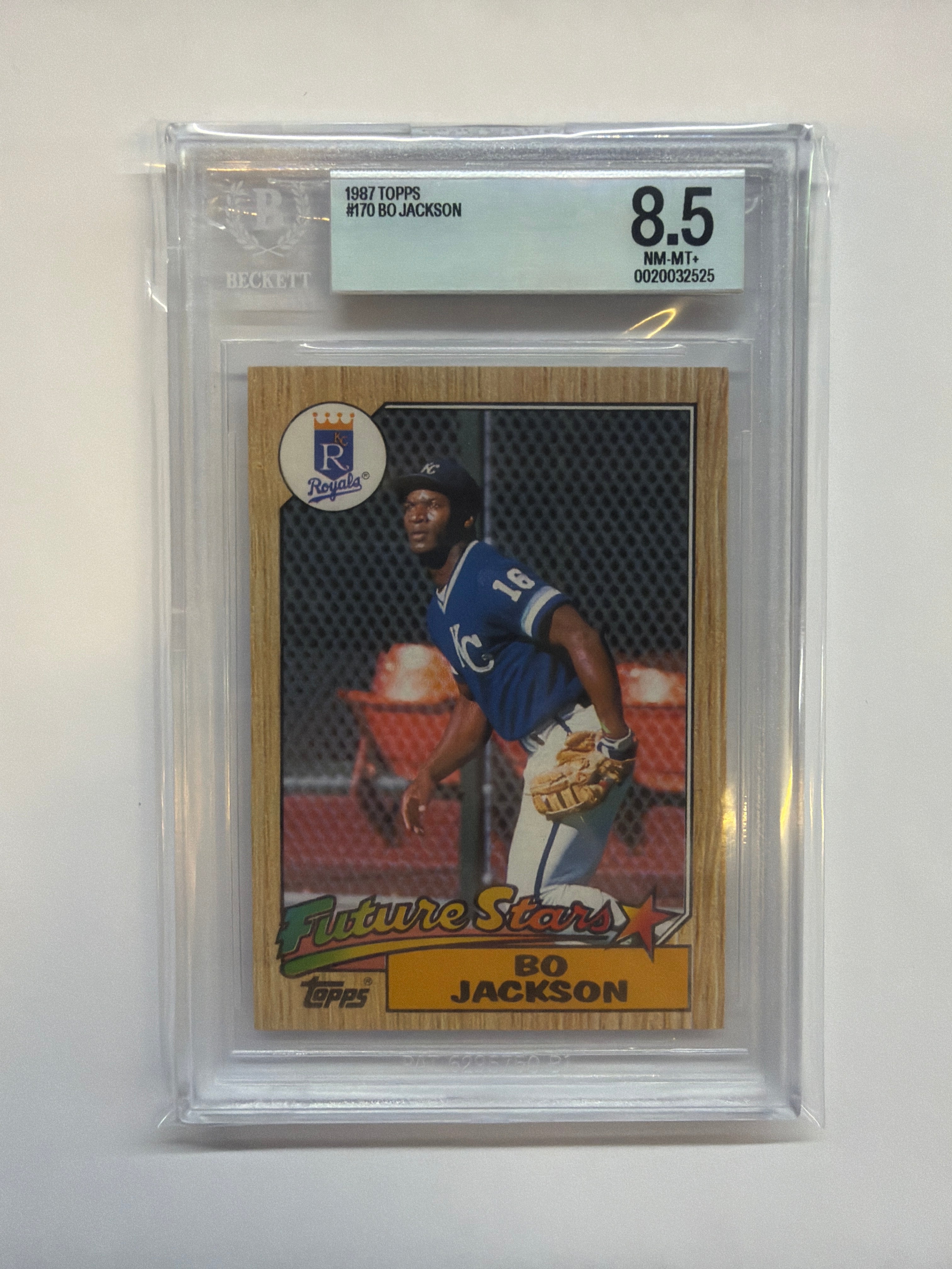 1987 Topps #170 Bo Jackson BGS 8.5 Royals 525