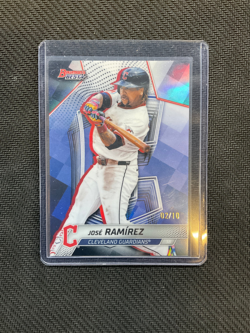 2025 Bowman's Best Jose Ramirez Black /10 Guardians
