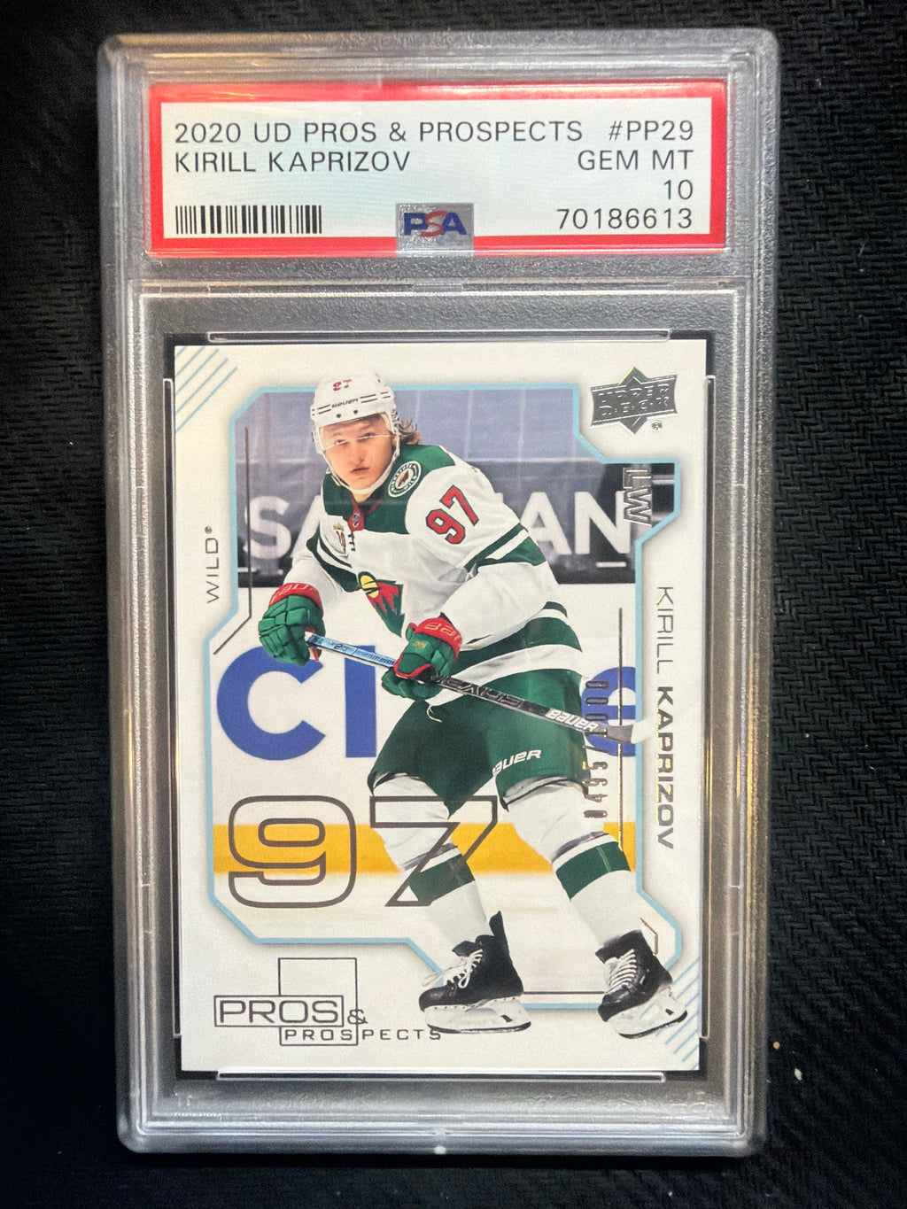2020 Upper Deck Kirill Kaprizov Rookie /1000 PSA 10