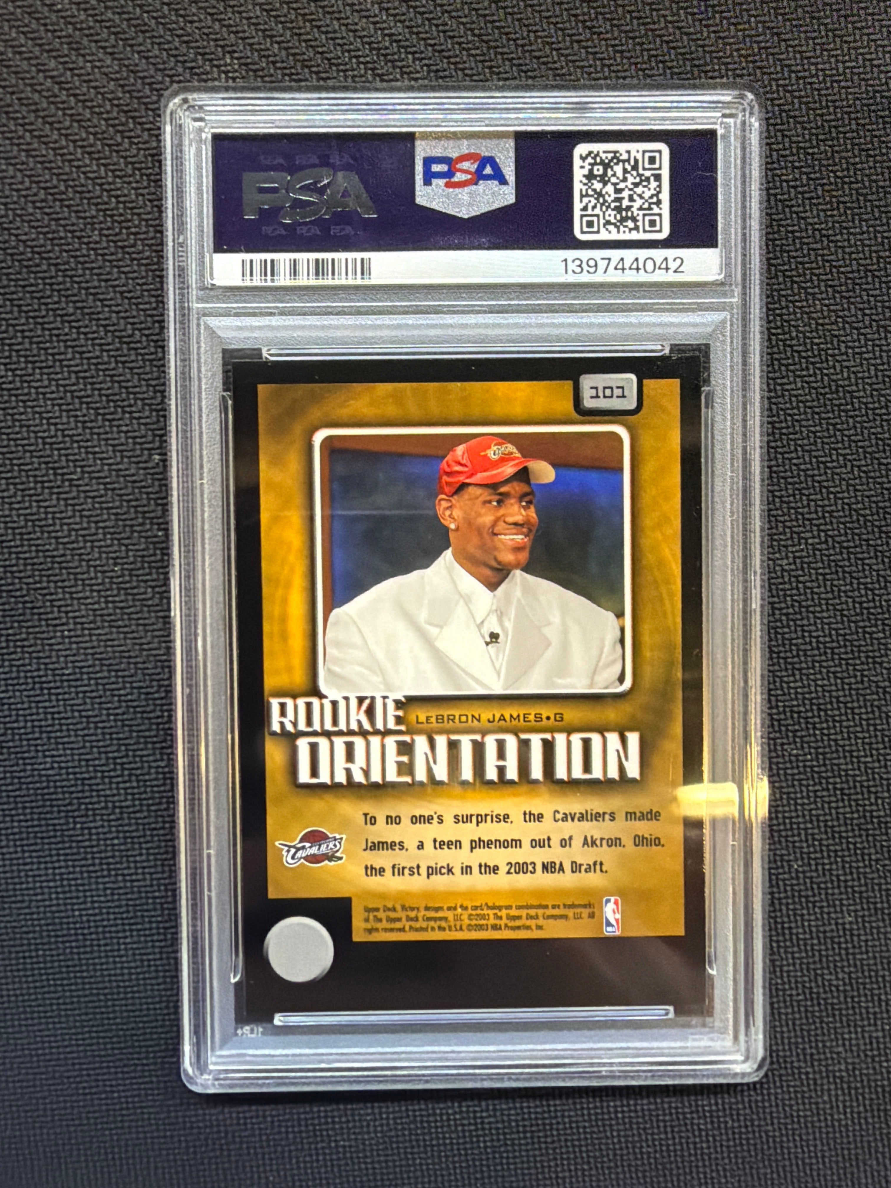 2003 Upper Deck Victory LeBron James #101 PSA 9