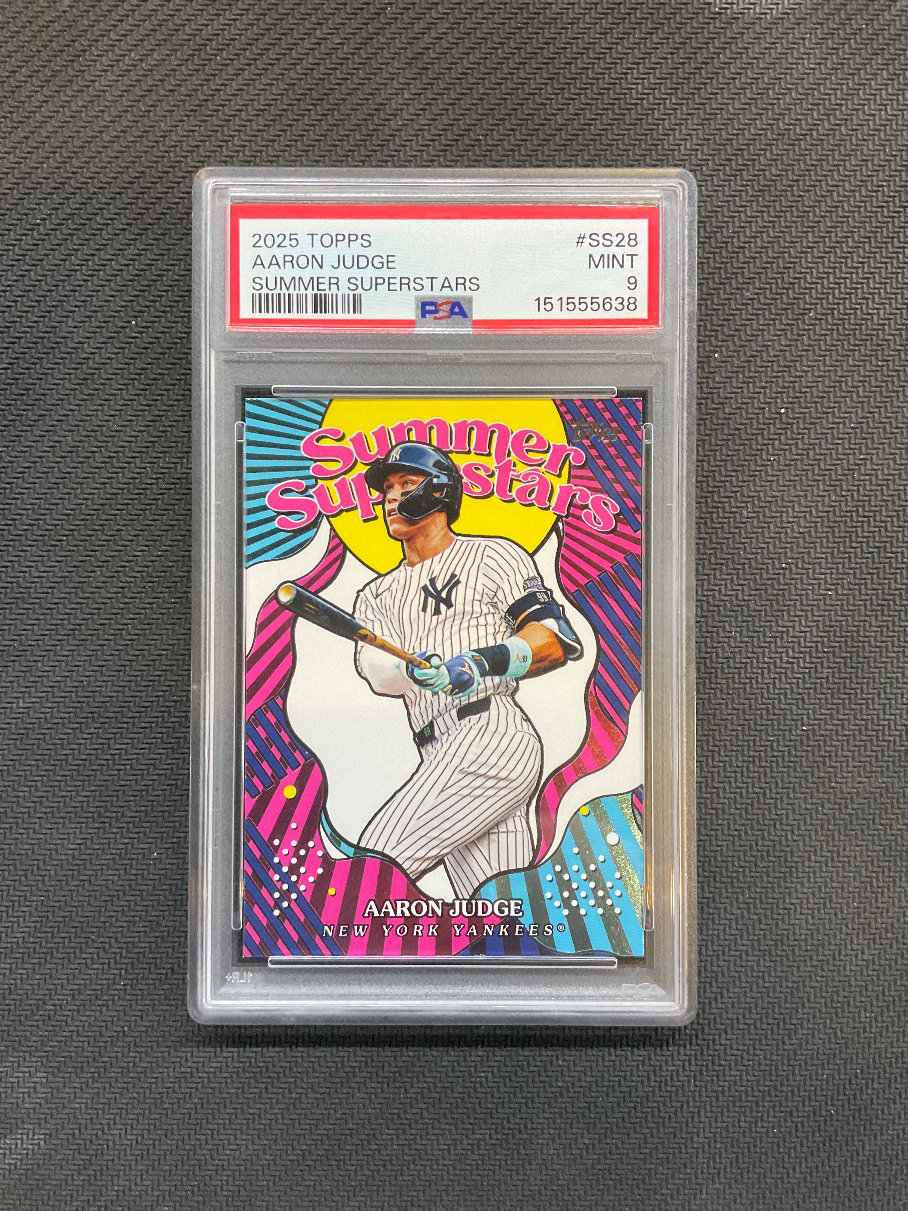 2025 Topps Aaron Judge Summer Superstars PSA 9 638 Yankees