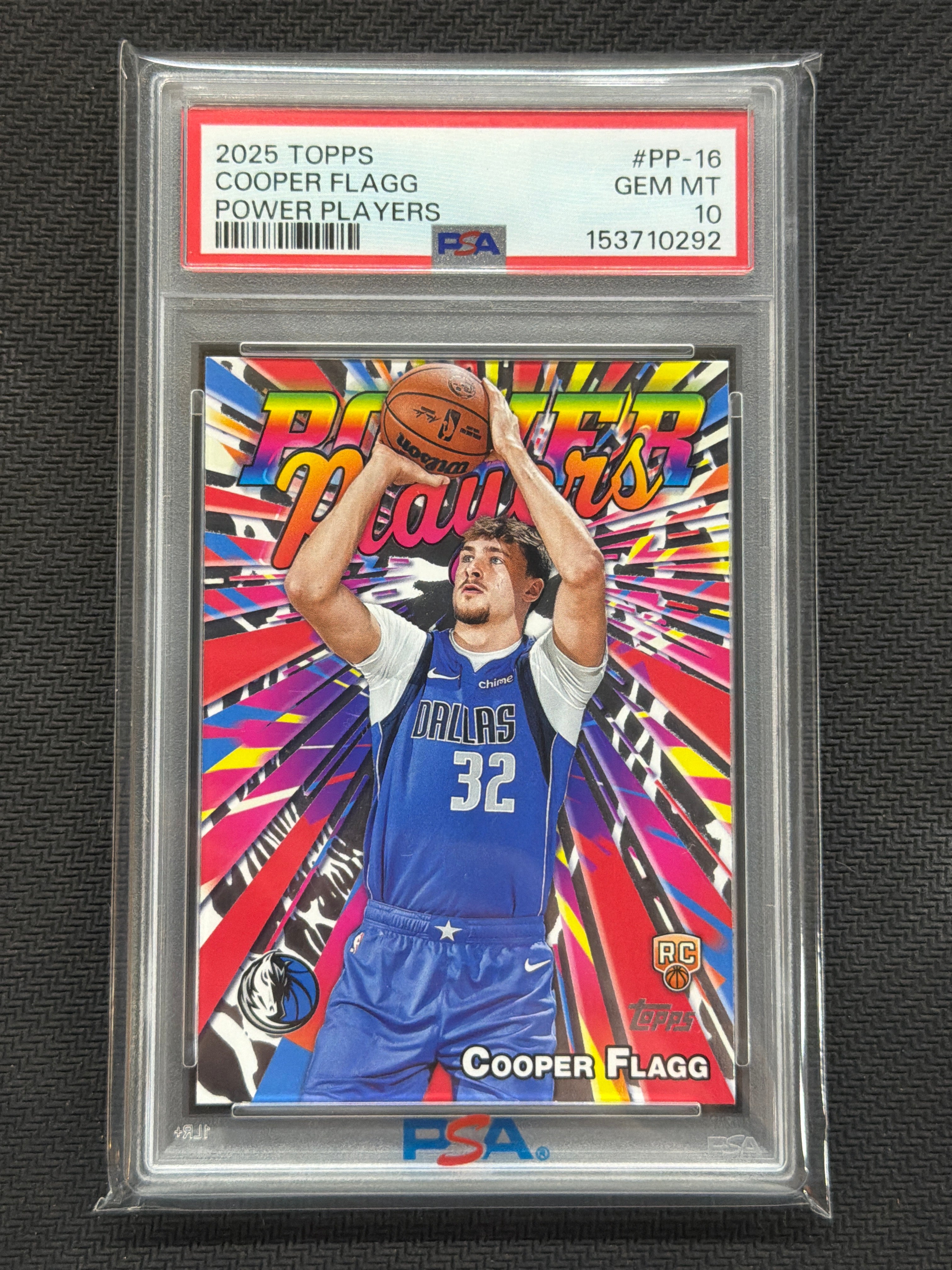 2025 Topps Cooper Flagg Power Players PSA 10 292