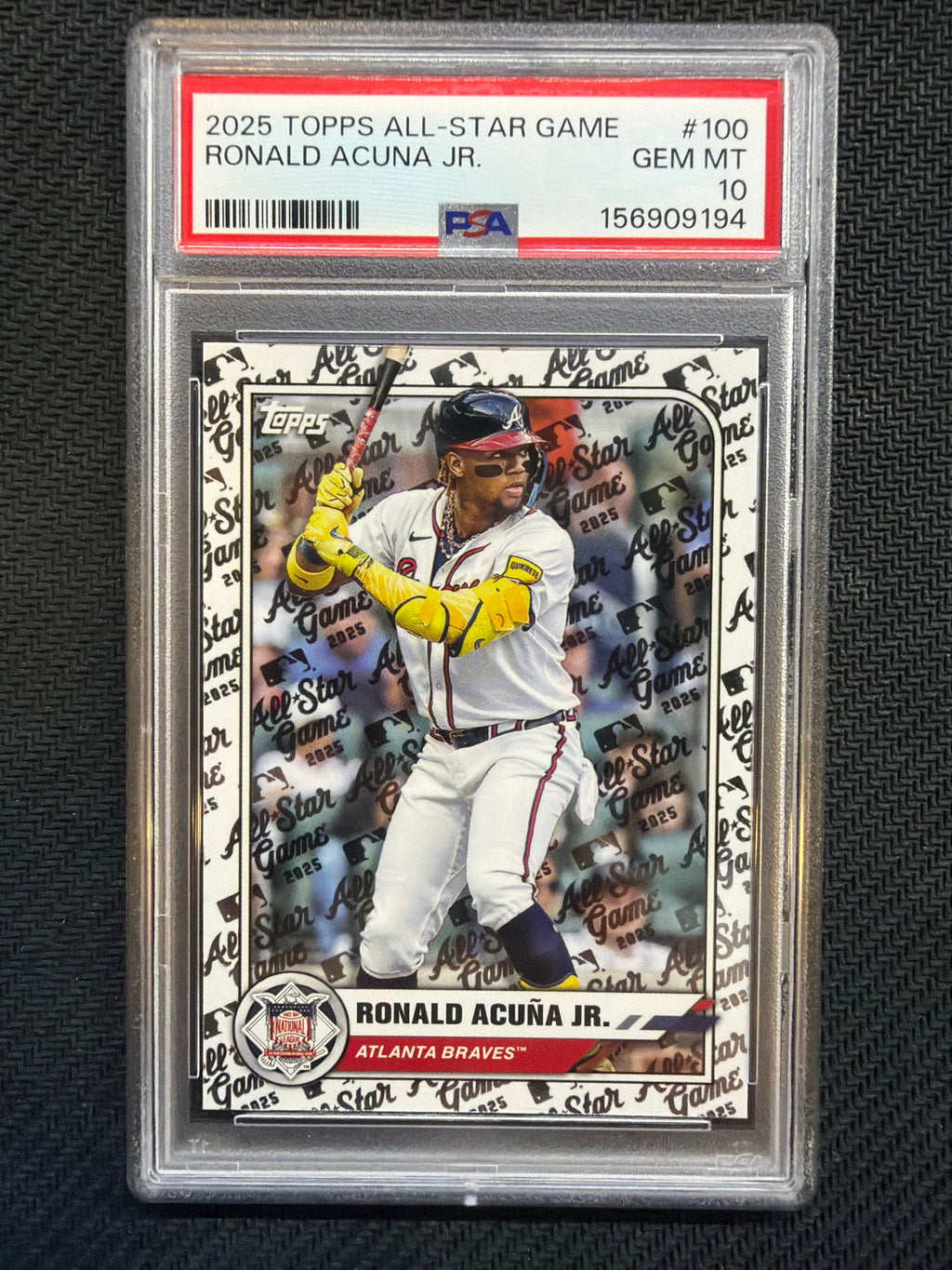 2025 Topps All-Star Game Ronald Acuna Jr #100 PSA 10 Braves 194