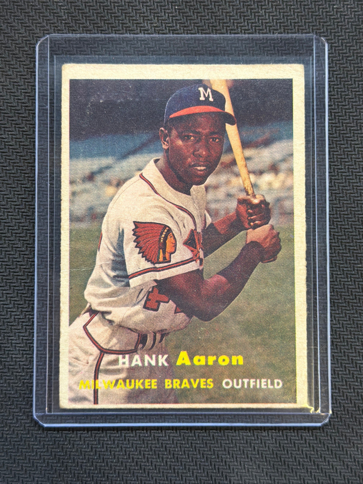 1957 Topps Hank Aaron #20 Braves