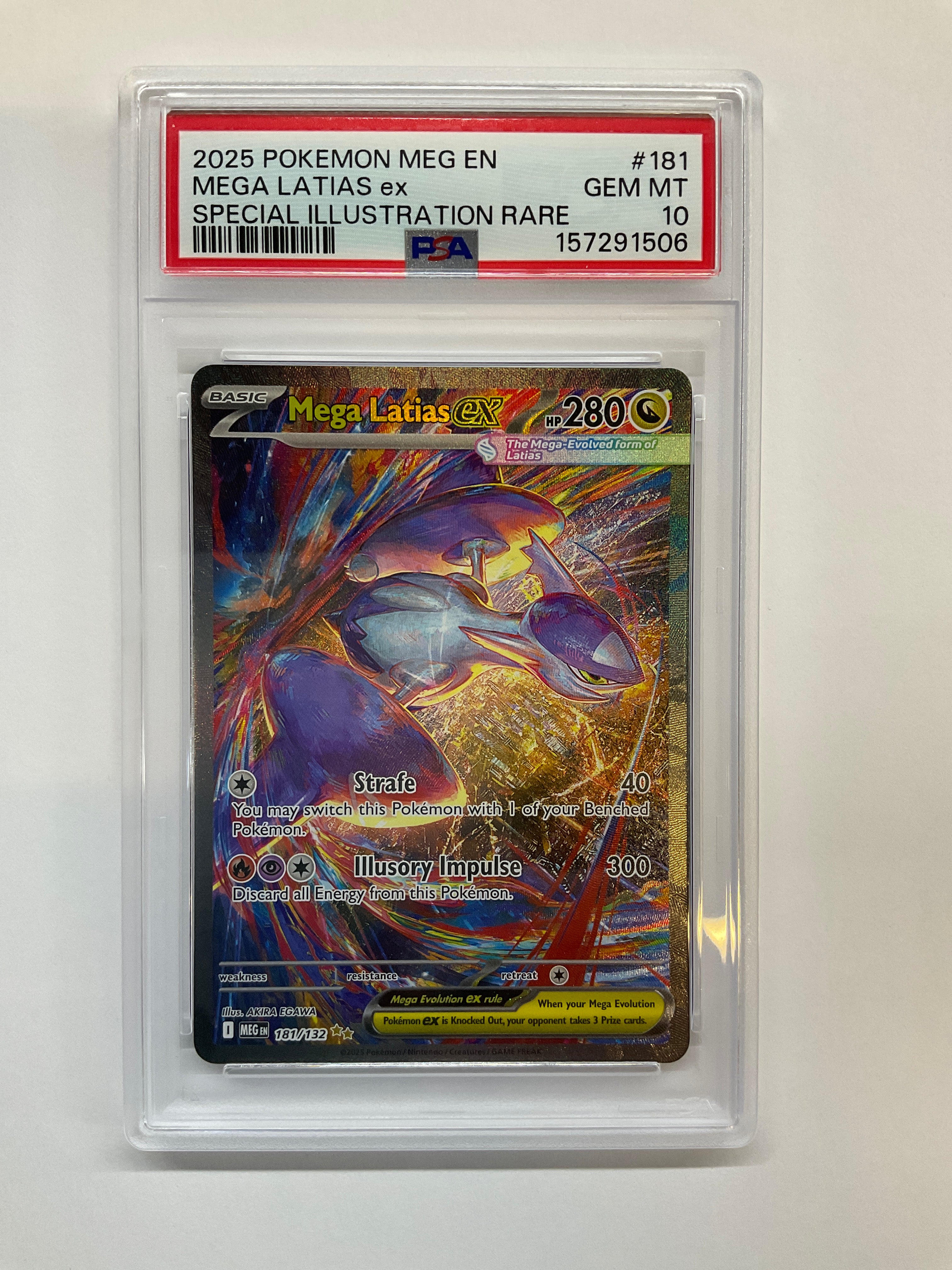 2025 Pokemon Mega Evolution Mega Latias ex 181 PSA 10