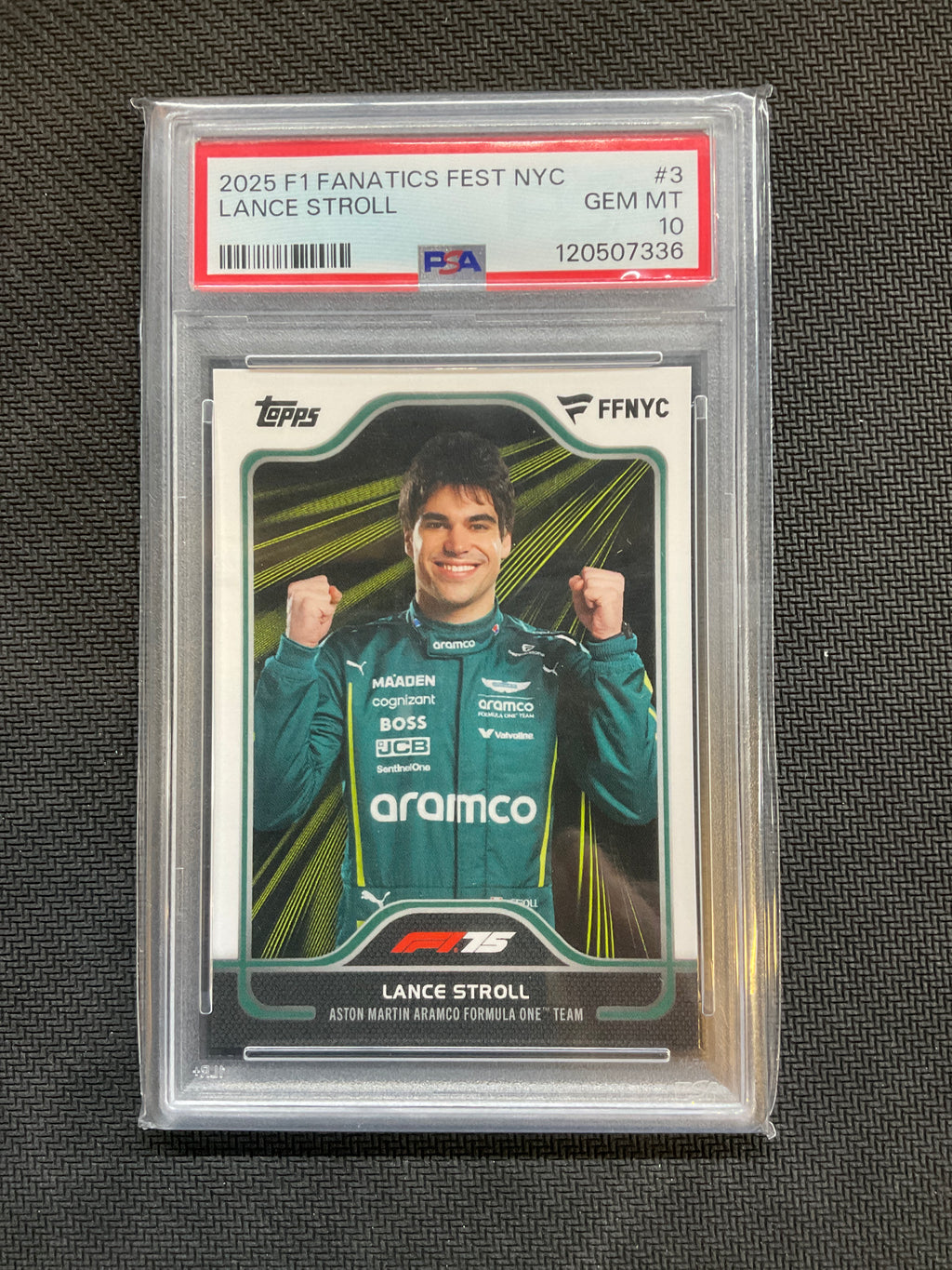 2025 Topps F1 Fanatics Fest Lance Stroll #3 PSA 10