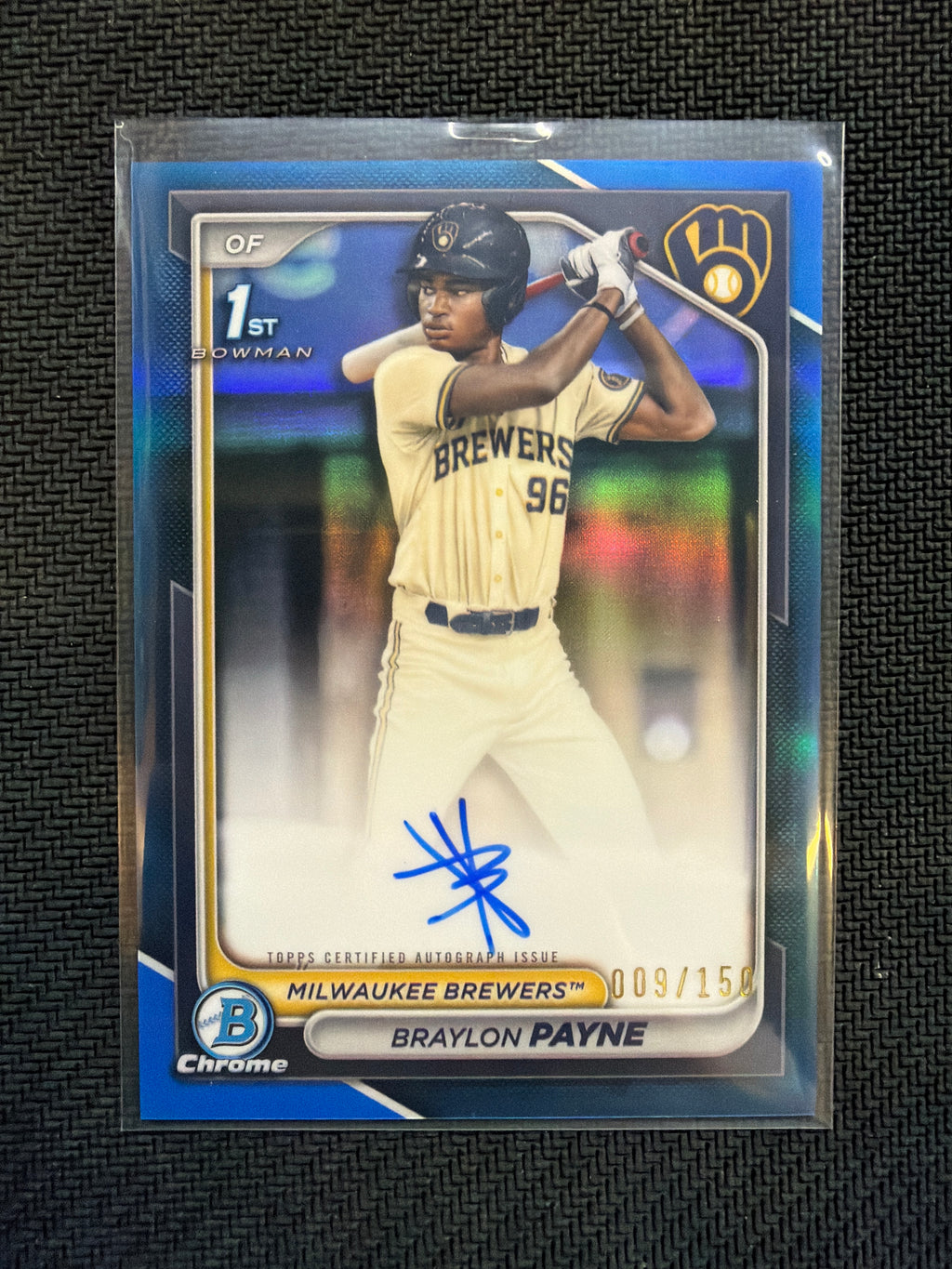 2024 Bowman Chrome Braylon Payne True Blue 1st Auto /150