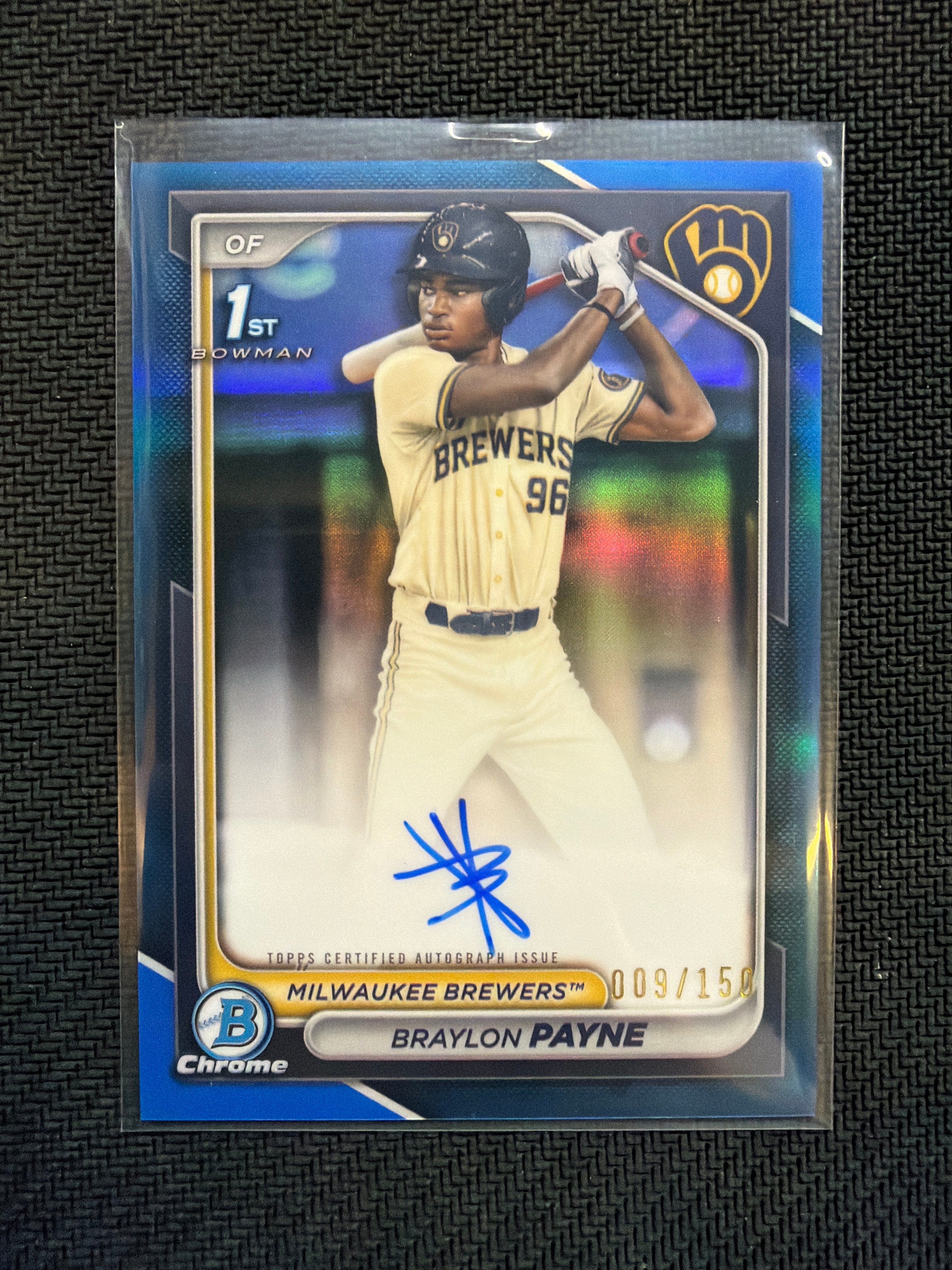 2024 Bowman Chrome Braylon Payne True Blue 1st Auto /150