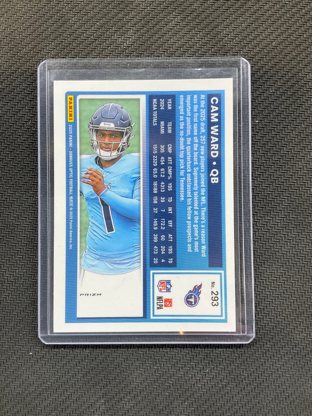 2025 Donruss Optic Cam Ward Stars Rookie Titans