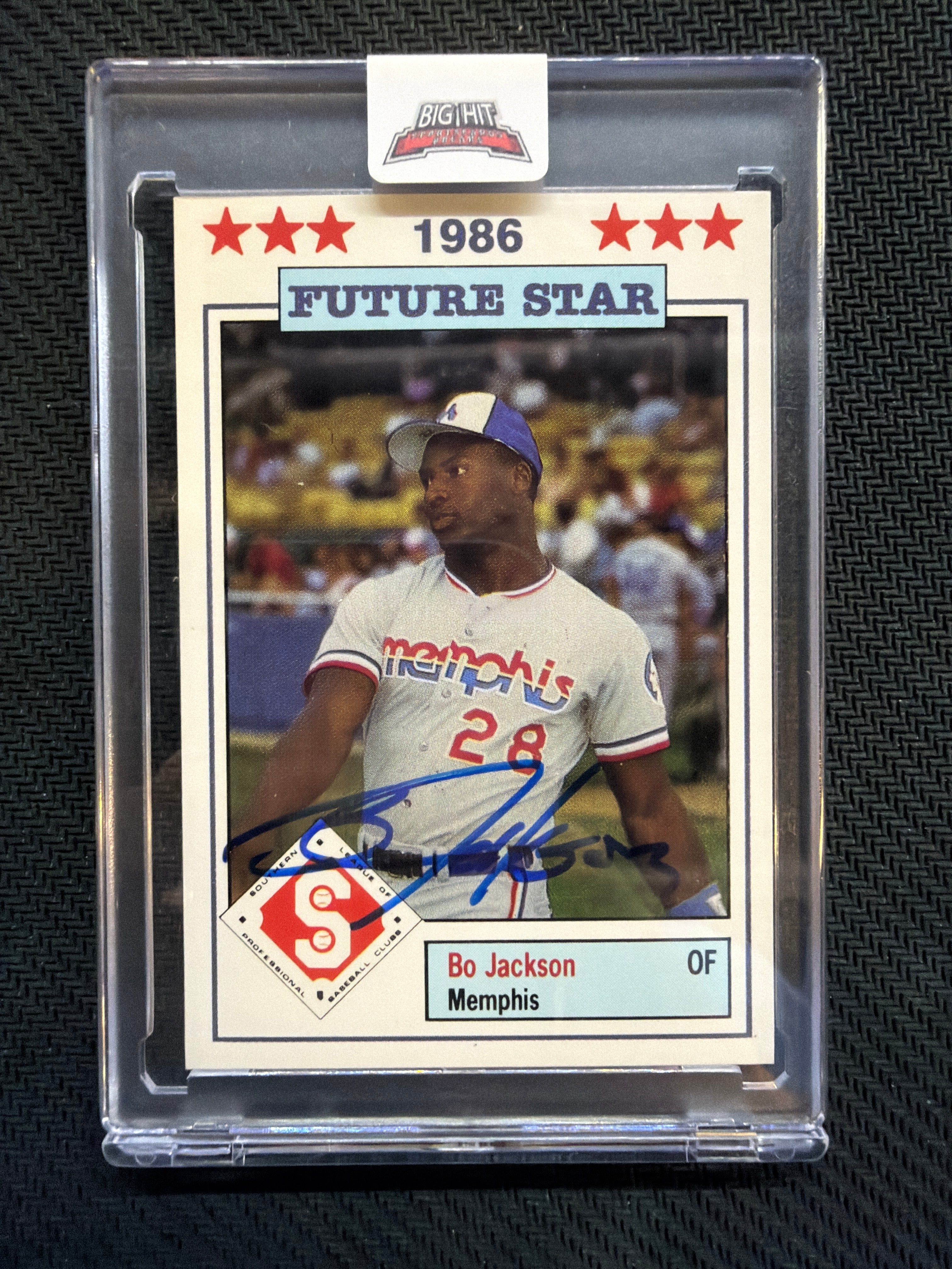 1986 Future Star Bo Jackson Memphis JSA Auto Auburn