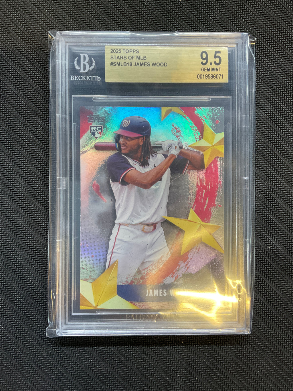 2025 Topps James Wood Stars Of MLB James Wood Rookie BGS 9.5